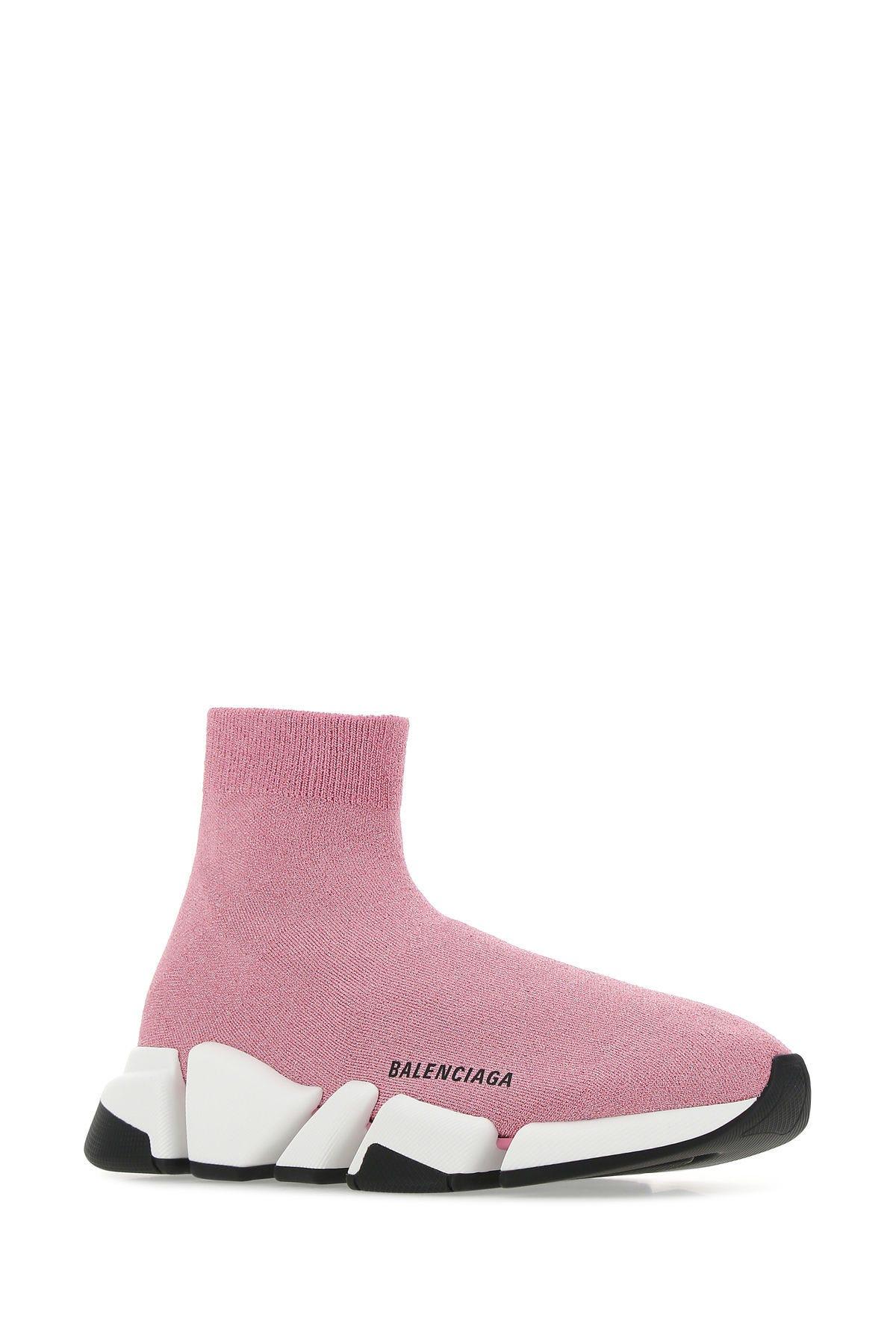 BALENCIAGA SPEED 20 Knit Sock Faux Fur Sneakers Pale Pink US 8  Eur 38   eBay