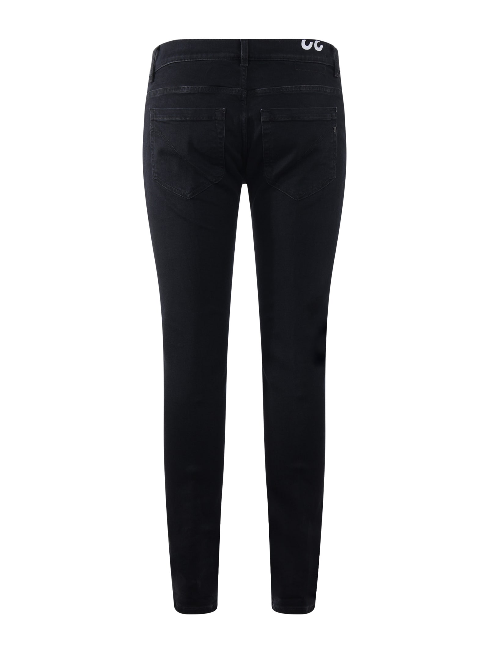 Shop Dondup George Jeans In Denim Nero