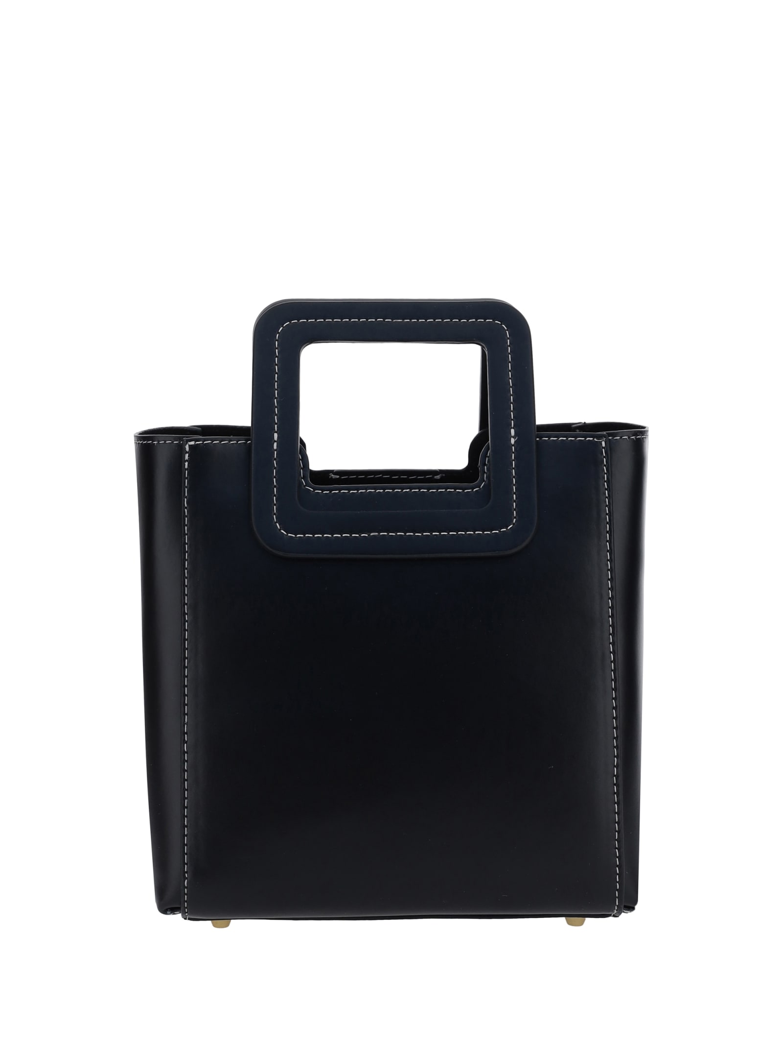 Shop Staud Mini Shirley Handbag In Black