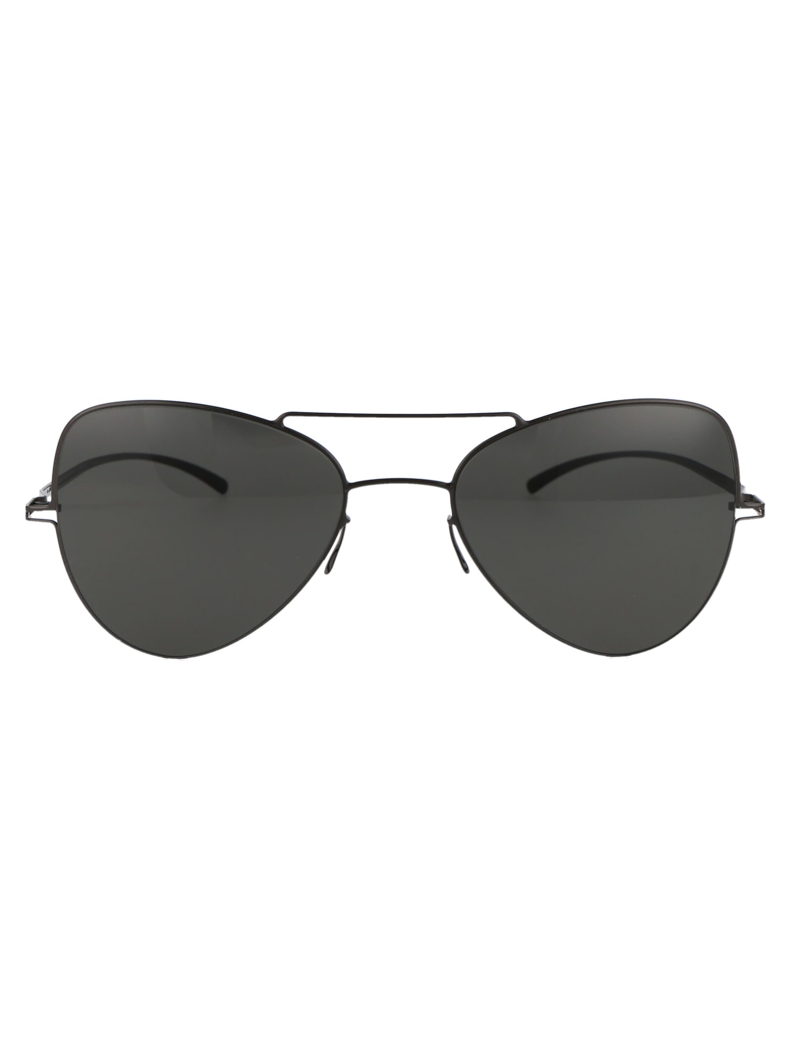 Shop Mykita Mmesse004 Sunglasses In 195 E6 Dark Grey Dark Purple Flash