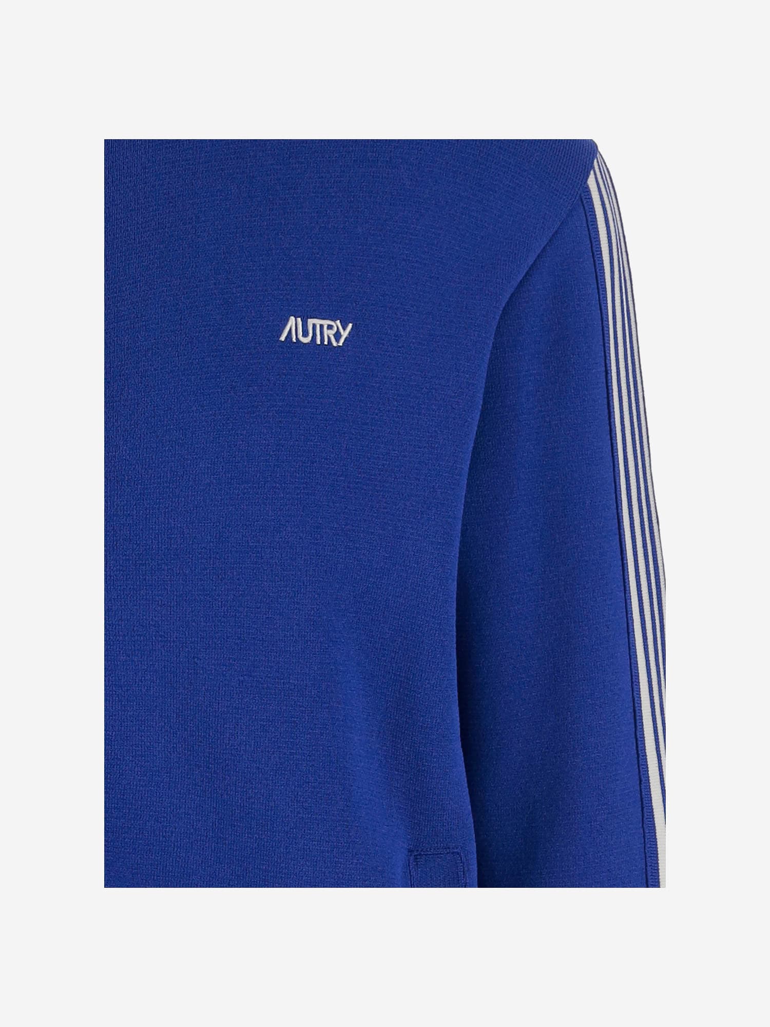 Shop Autry Viscose Blend Sweatshirt With Logo In Blue