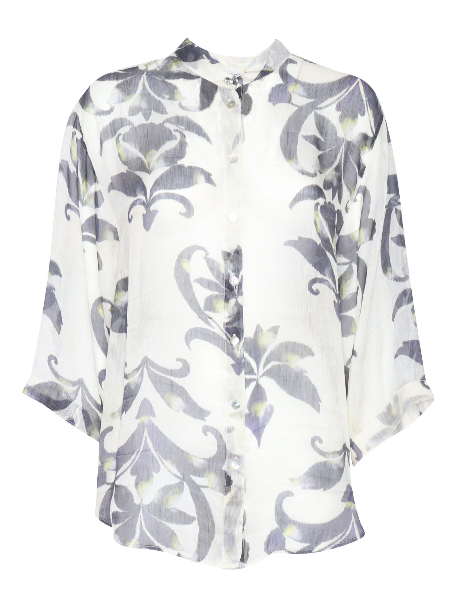 Shop Forte Forte The Secret Lily Silk Shirt In Fuchsia