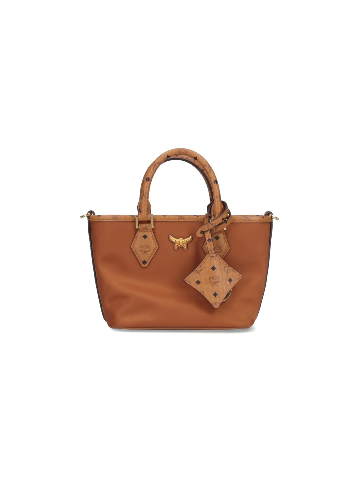 Mcm Aren Tote Bag In Brown