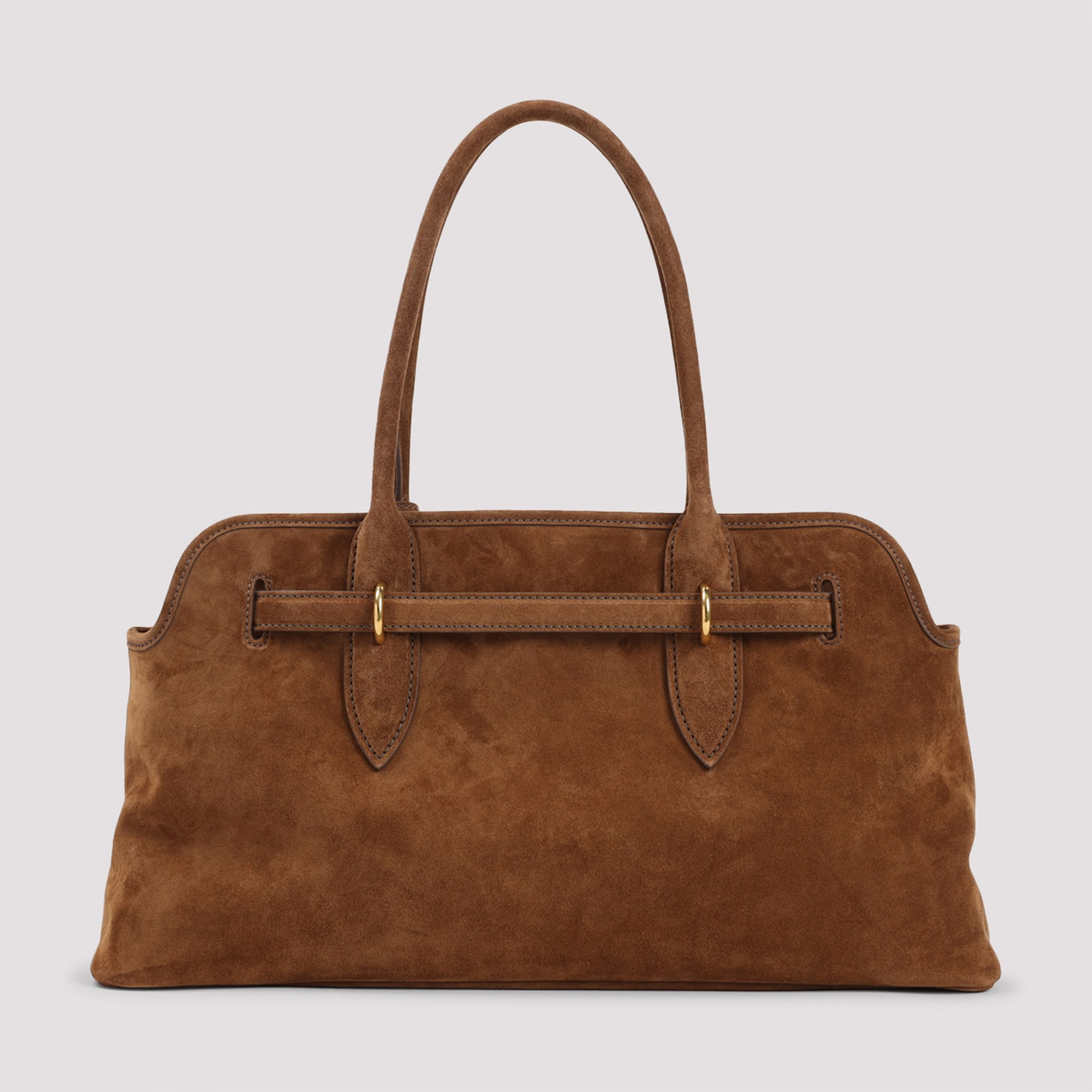 Miu Miu Adventure Lamb Leather Shoulder Bag In Brown