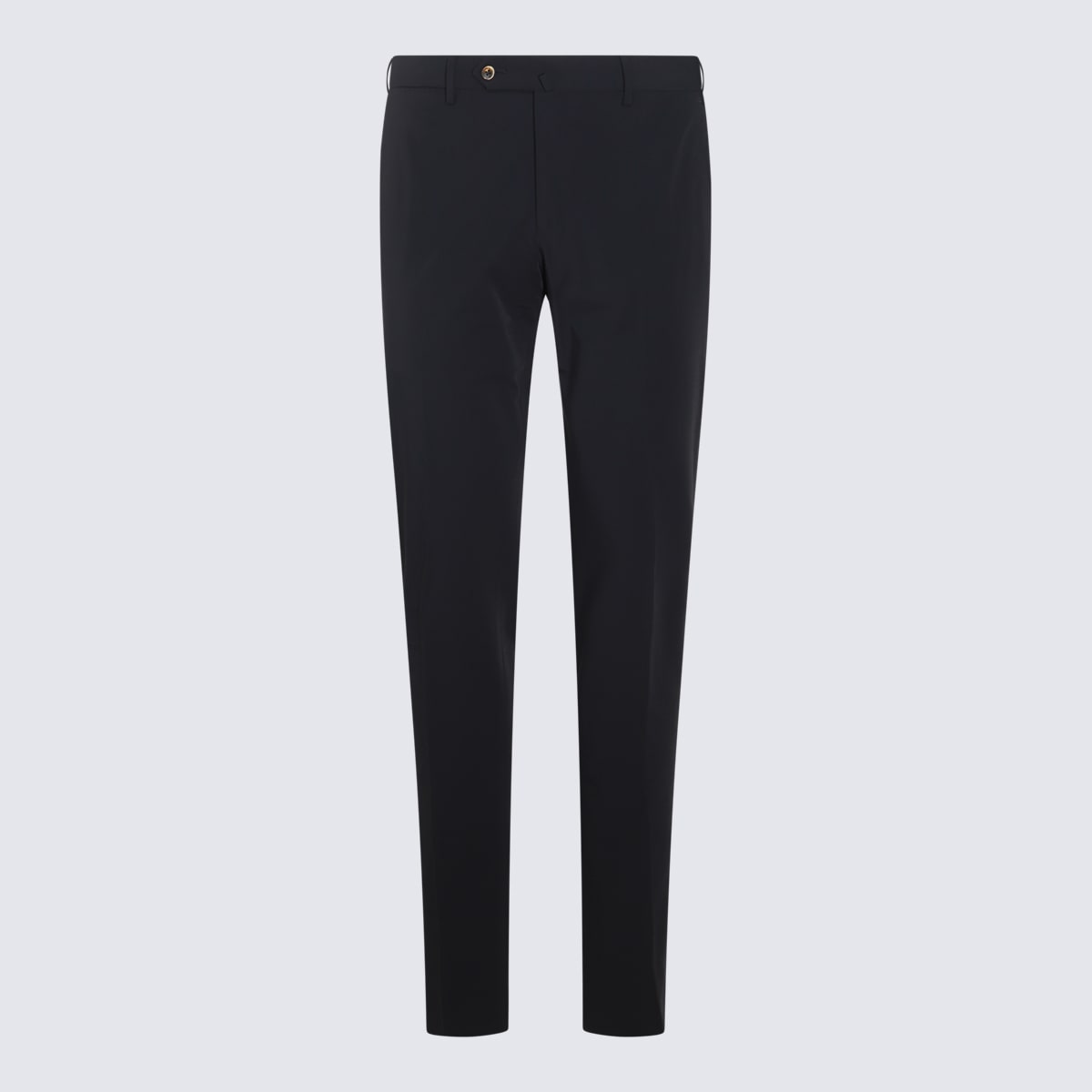 Shop Pt Torino Navy Blue Cotton Pants