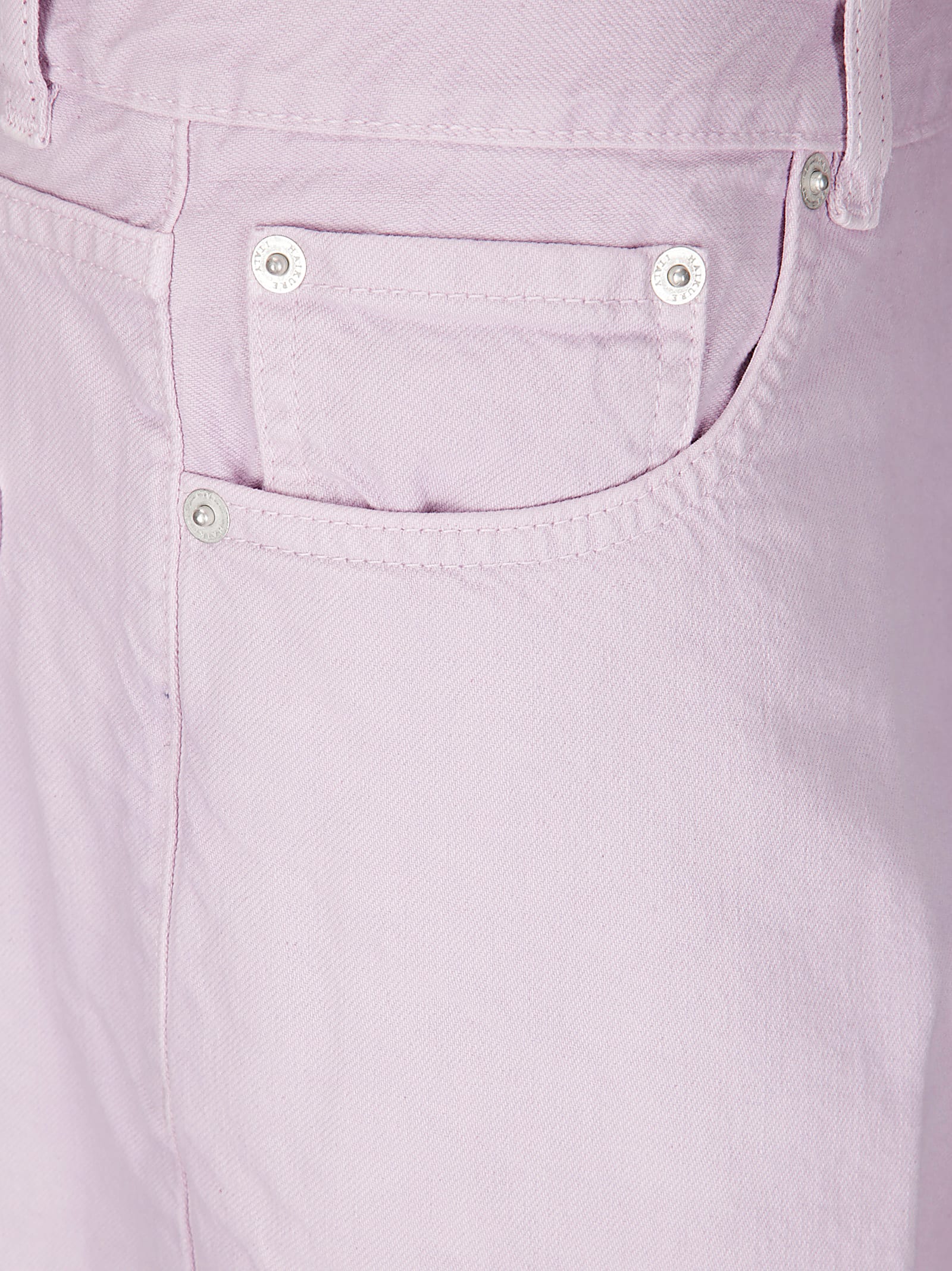 Haikure Bethany Twill 45 Baggy Denim Pants In Lilac