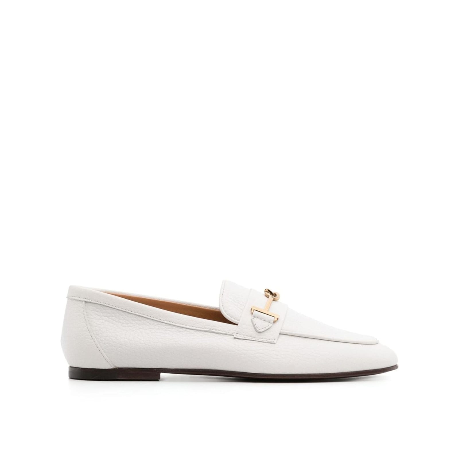 Tod's Leather Loafers In White