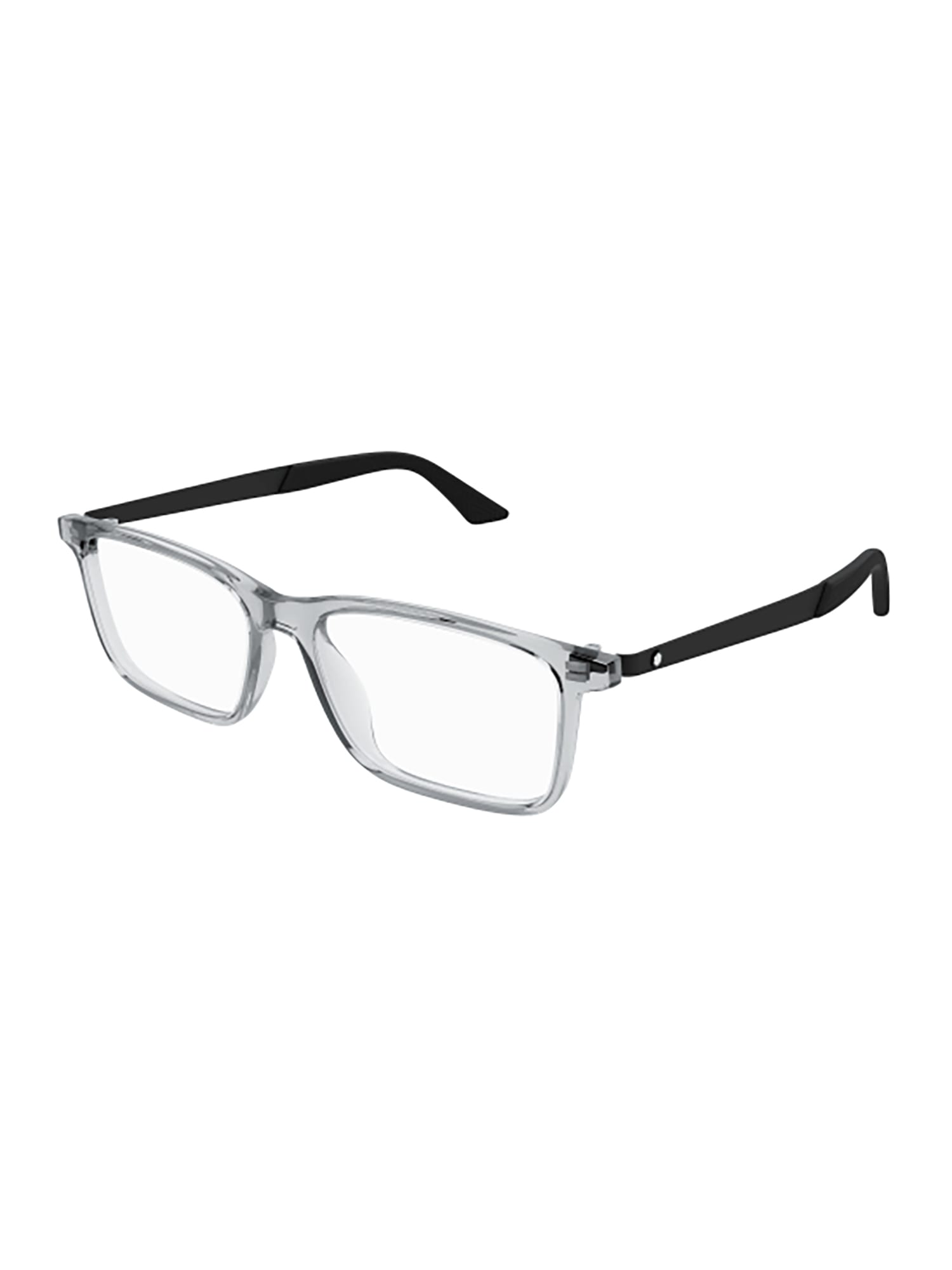 Shop Montblanc Mb0333o Eyewear In Grey Black Transparen