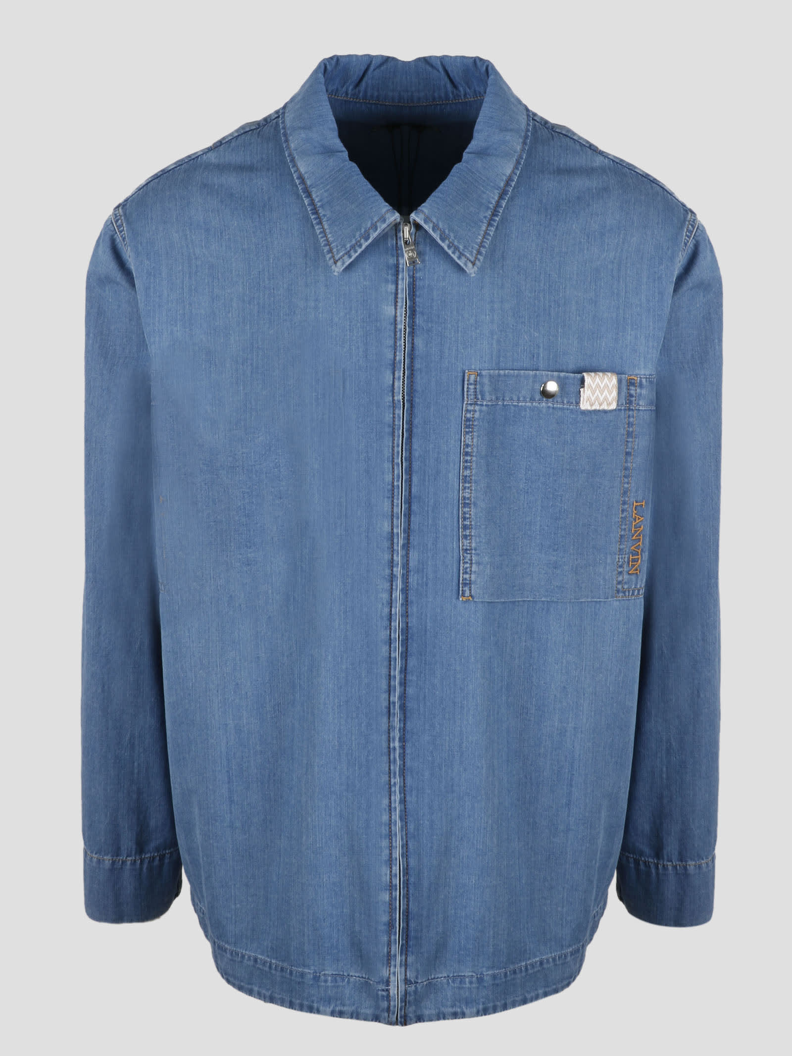 Lanvin Denim Shirt In Blue