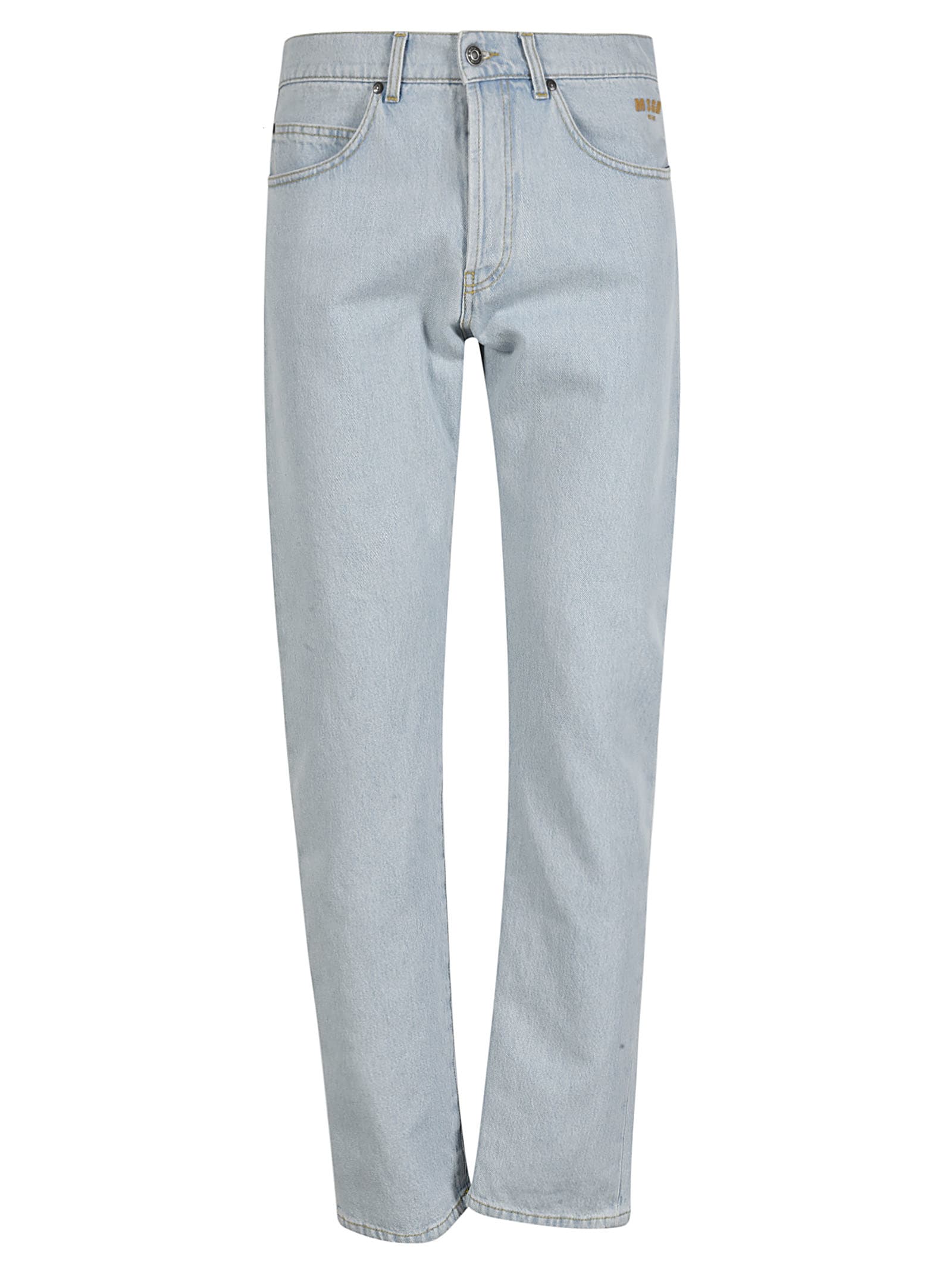 Msgm Classic Cropped Jeans In Blue