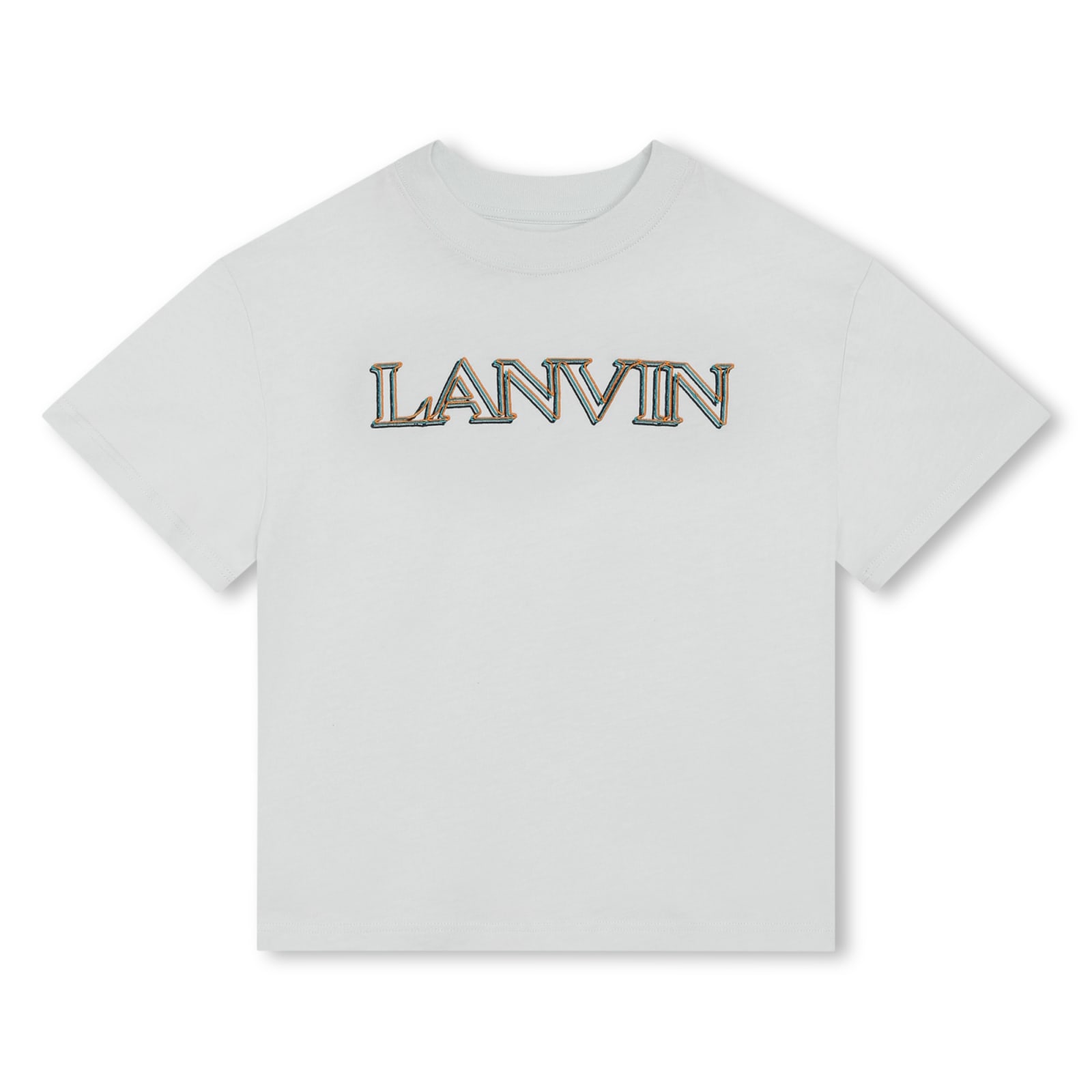 Shop Lanvin T-shirt Con Logo In Green