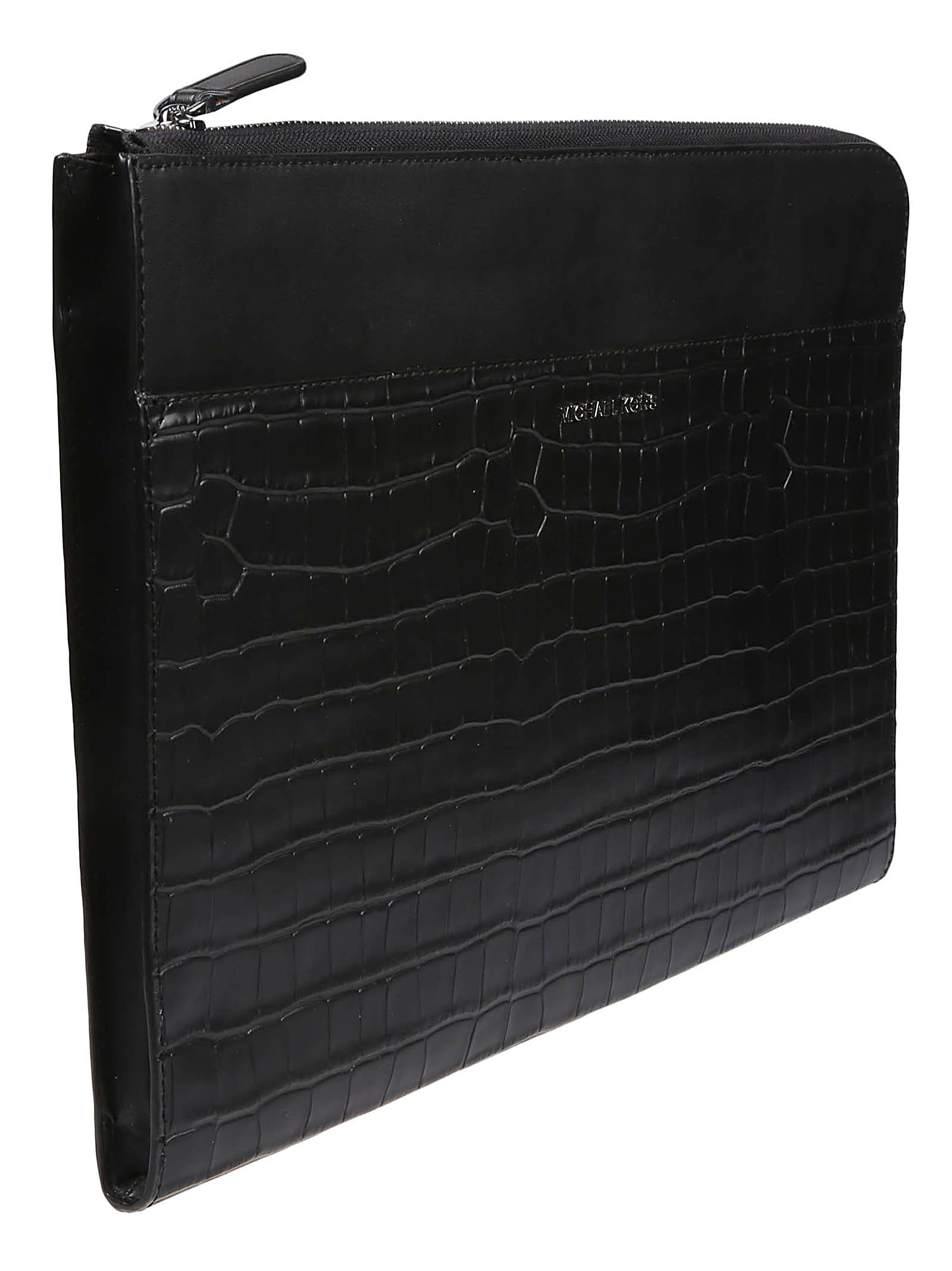 Shop Michael Kors Hudson Laptop Case In Black
