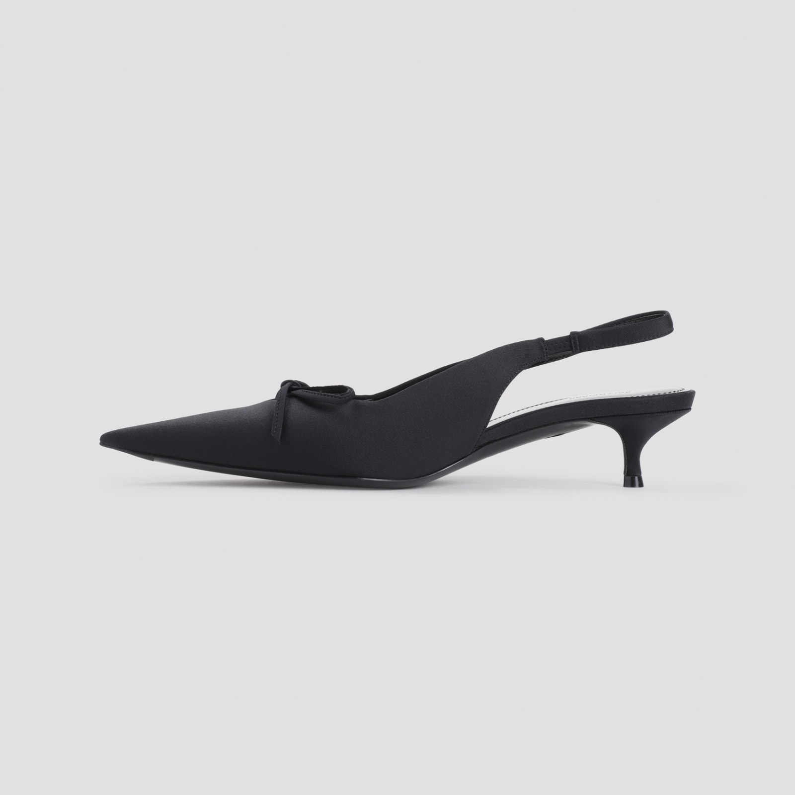 Shop Balenciaga Knf Bow Pumps In Black