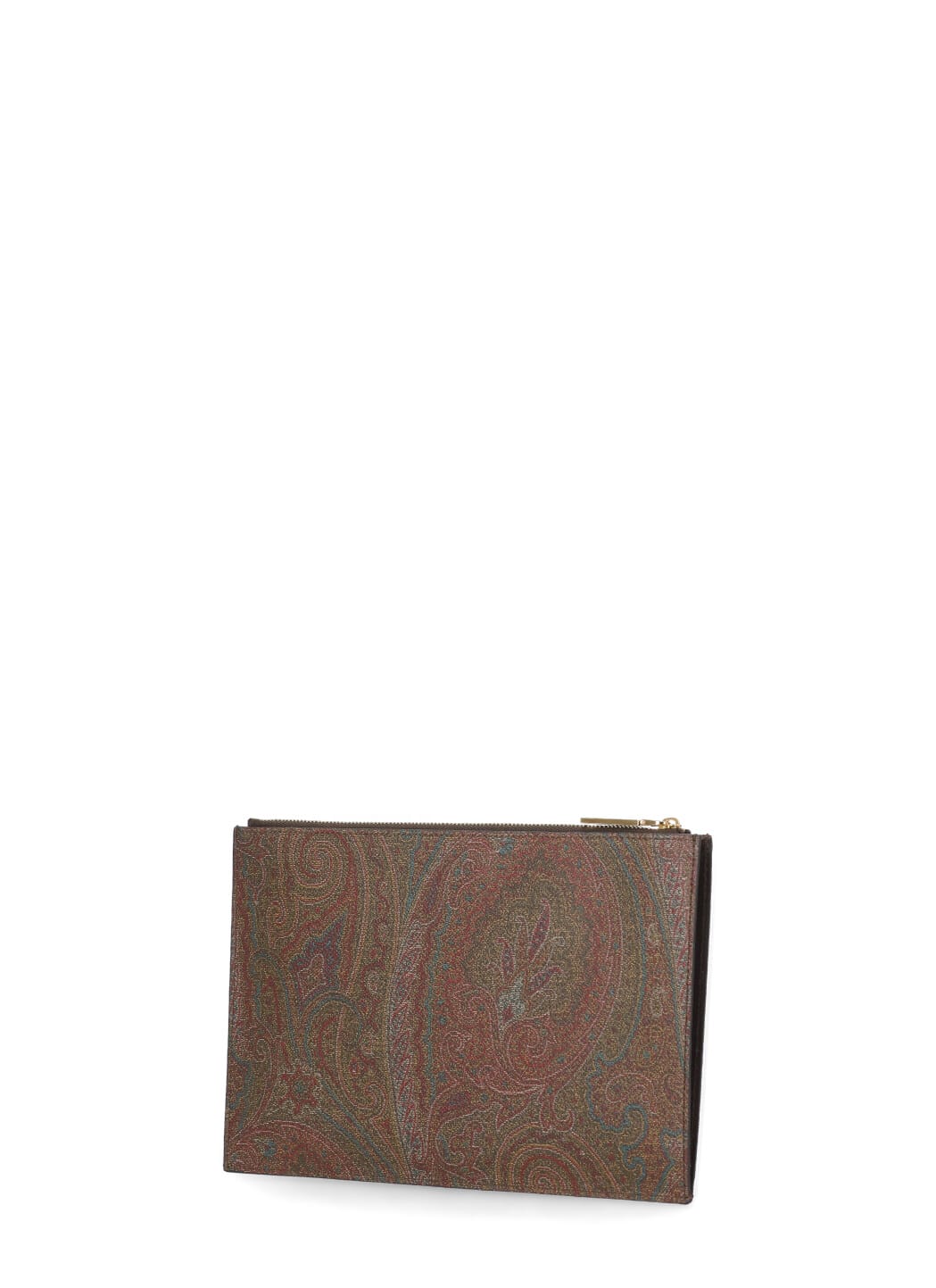 Shop Etro Paisley Pochette In Brown