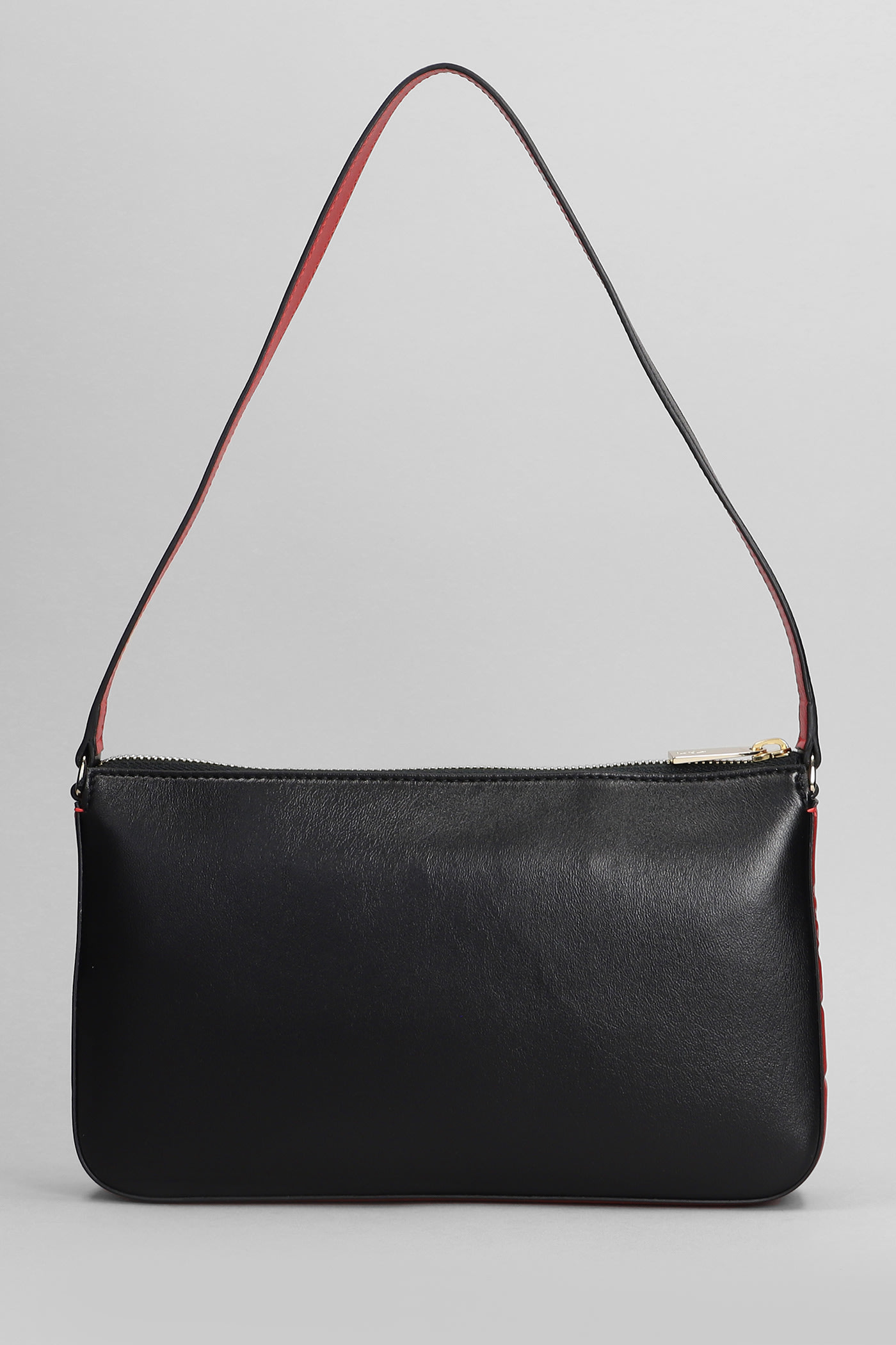 Shop Christian Louboutin Loubila Shoulder Bag In Black Leather