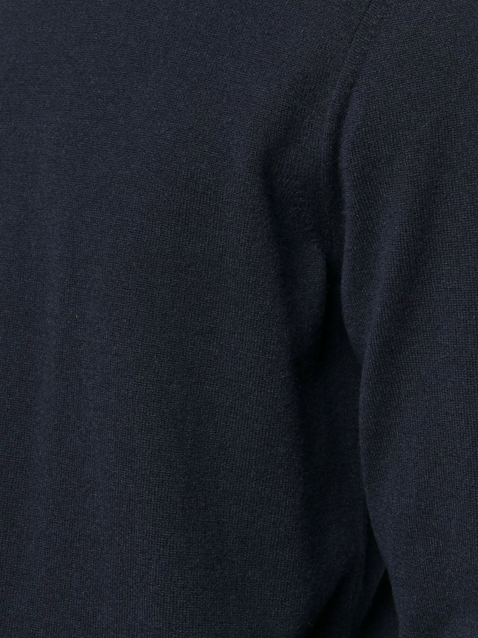 Shop Malo Navy Blue Cashmere Jumper