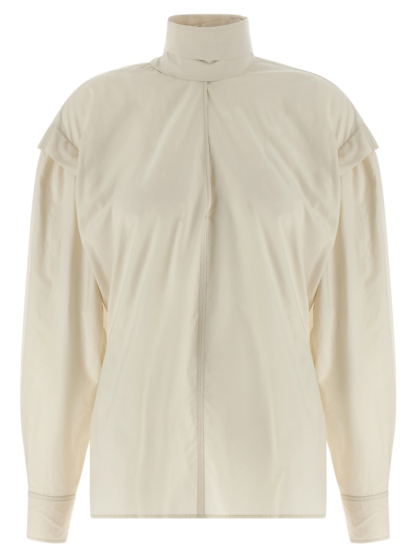 Lemaire Ascot Blouse In Neutral