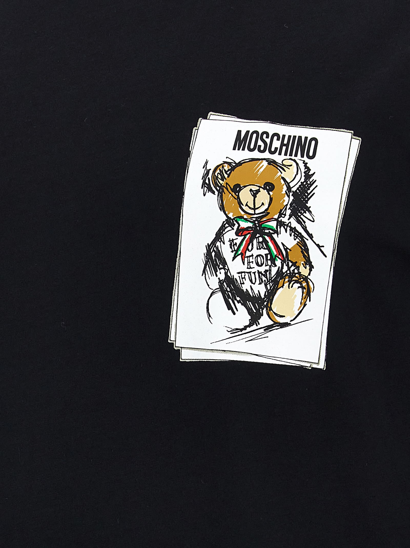 Shop Moschino Teddy T-shirt In Black