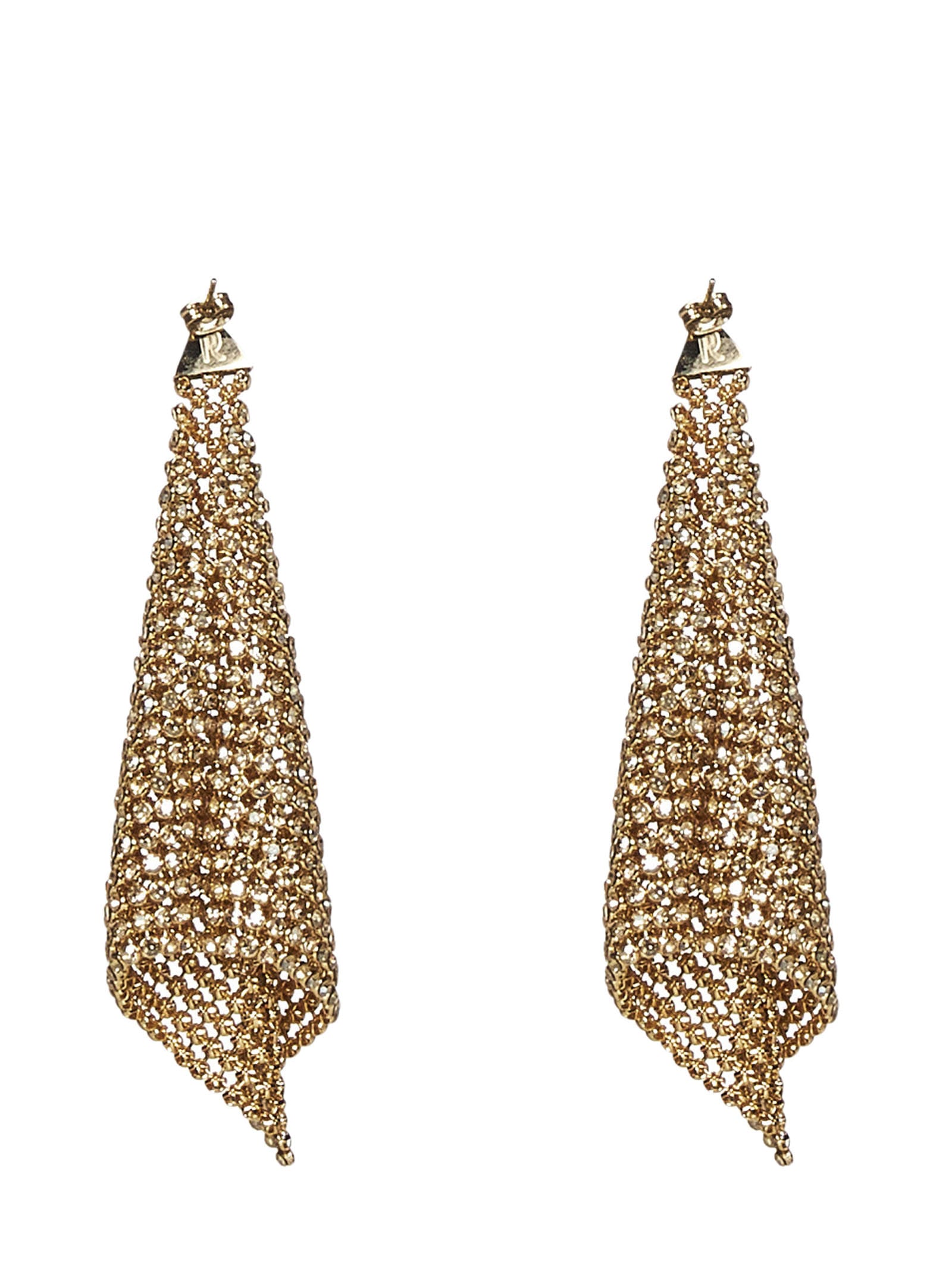 Shop Paco Rabanne Earrings In Golden