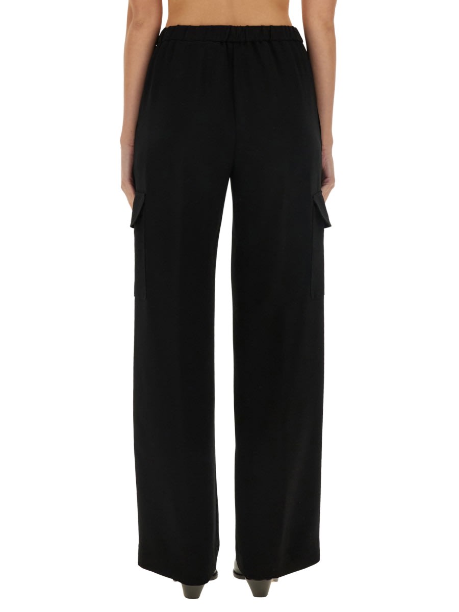 Shop Aspesi Pants With Pockets In Black