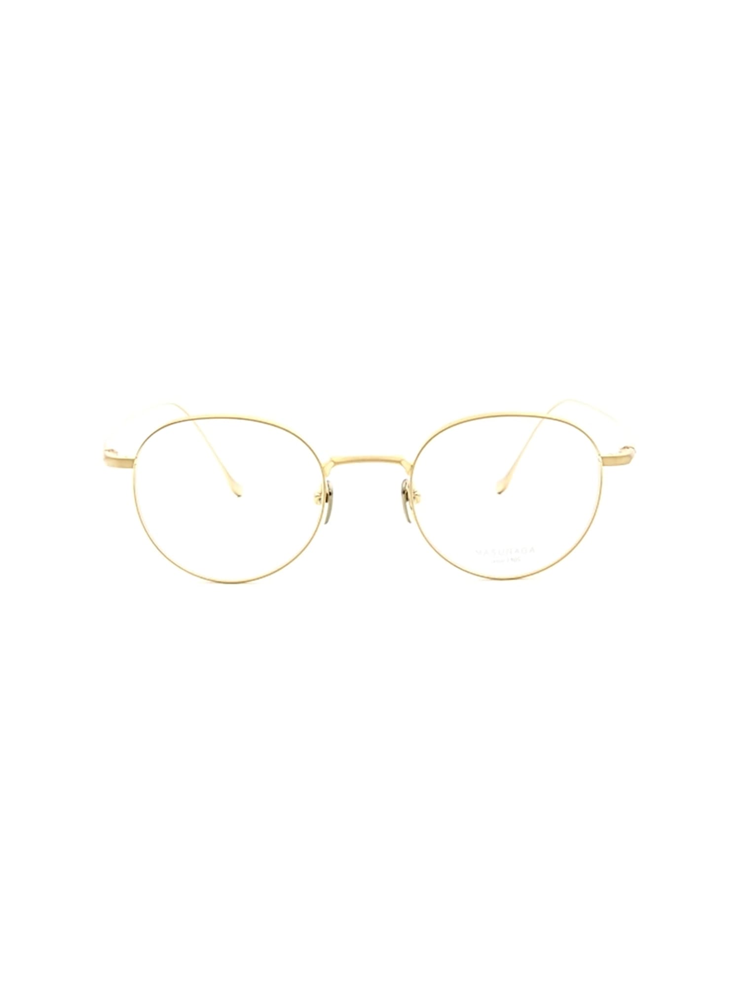 Shop Masunaga Chord C Eyewear In Gold