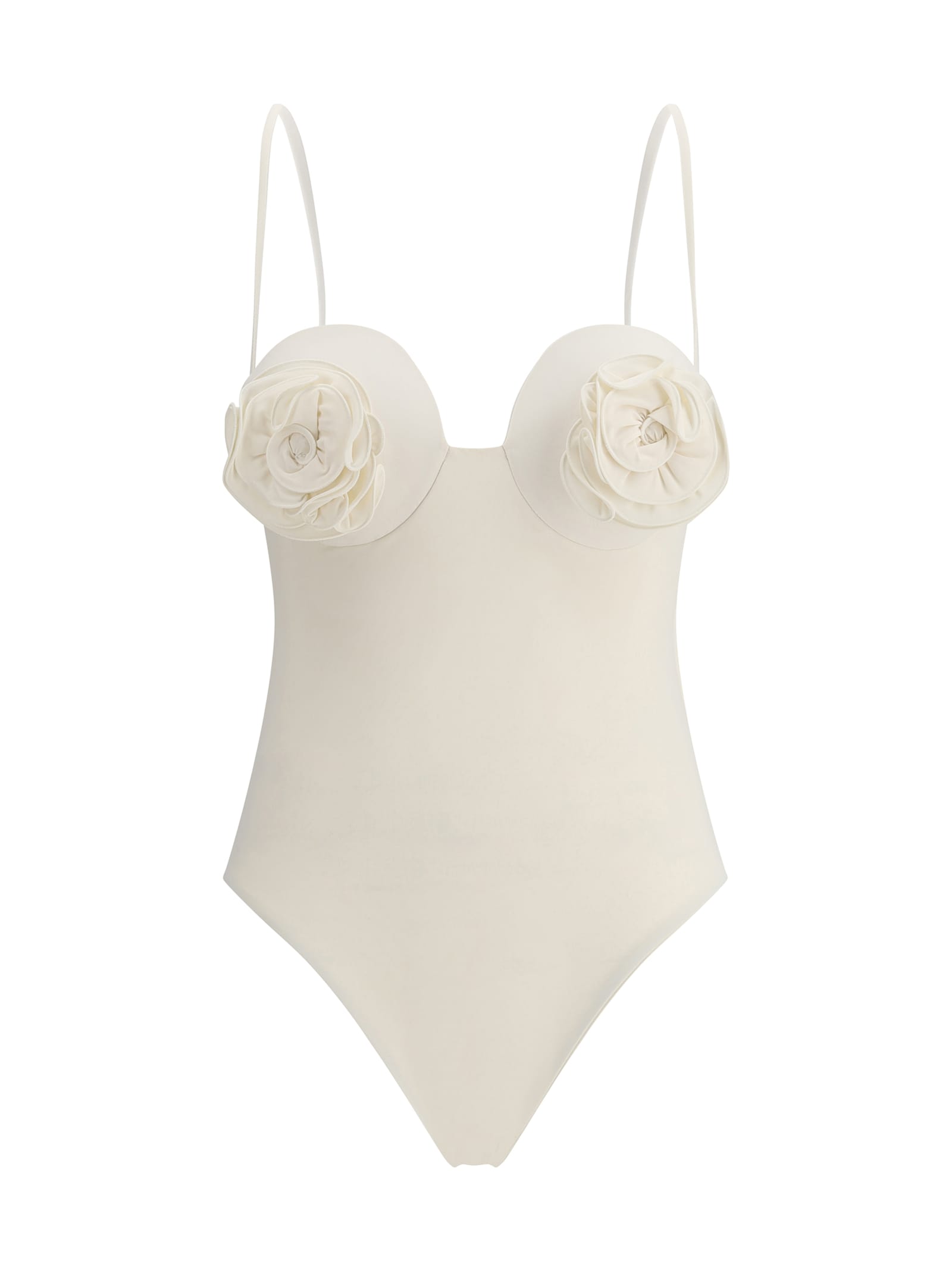 One-piece Swimsuit With Rose Detail