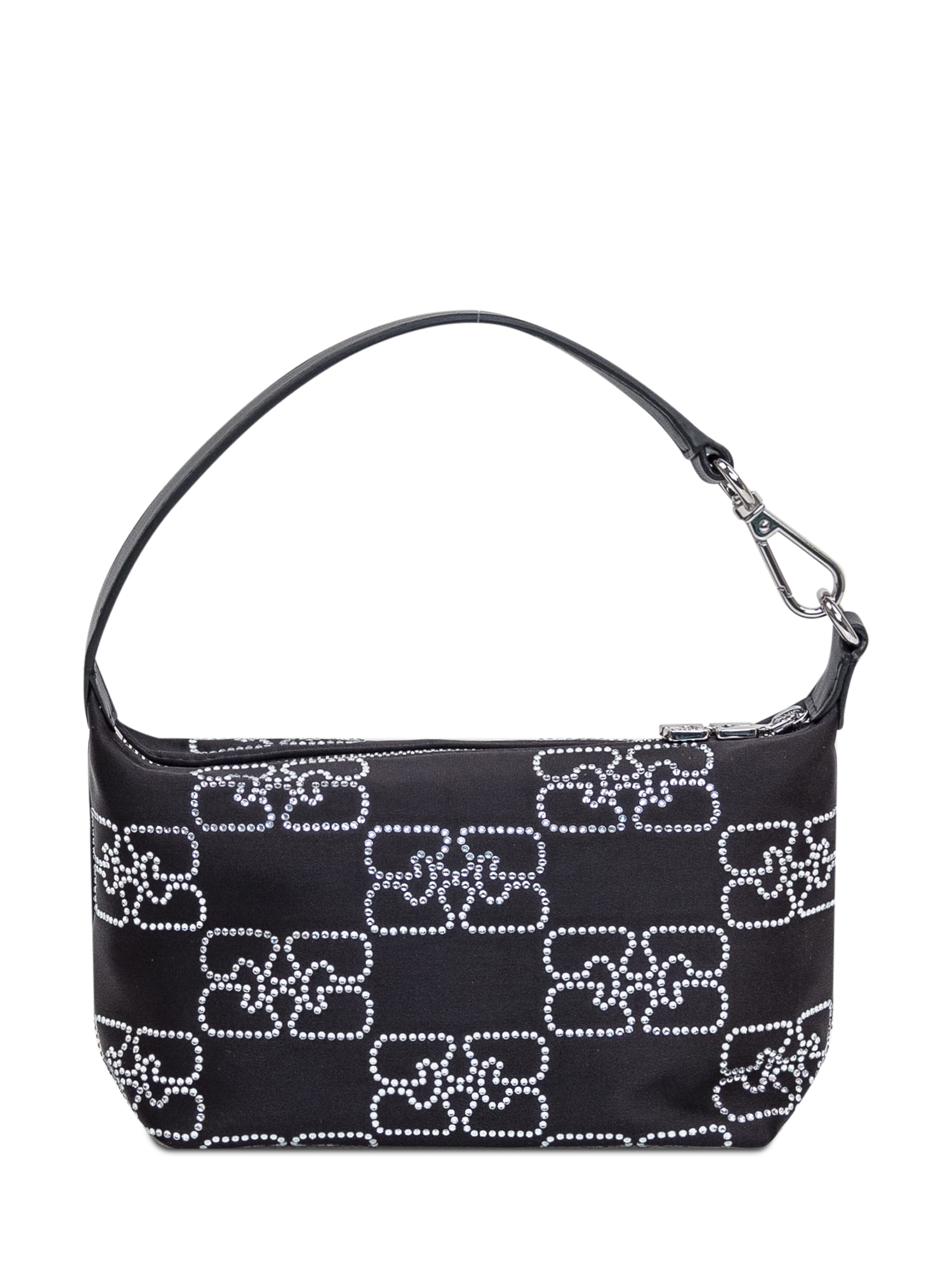 Shop Ganni Butterfly Small Pouch In Black