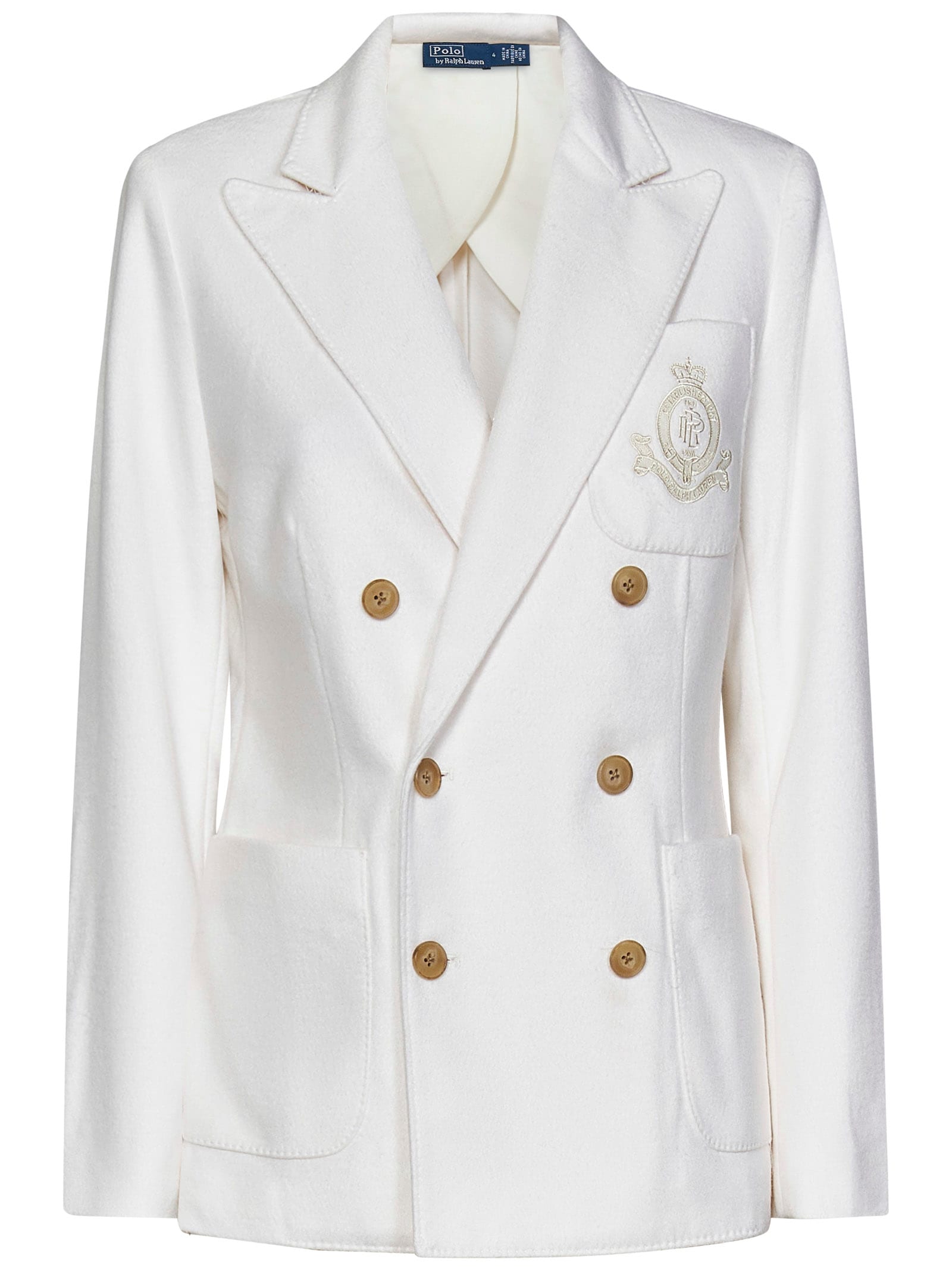 Shop Polo Ralph Lauren Blazer In White