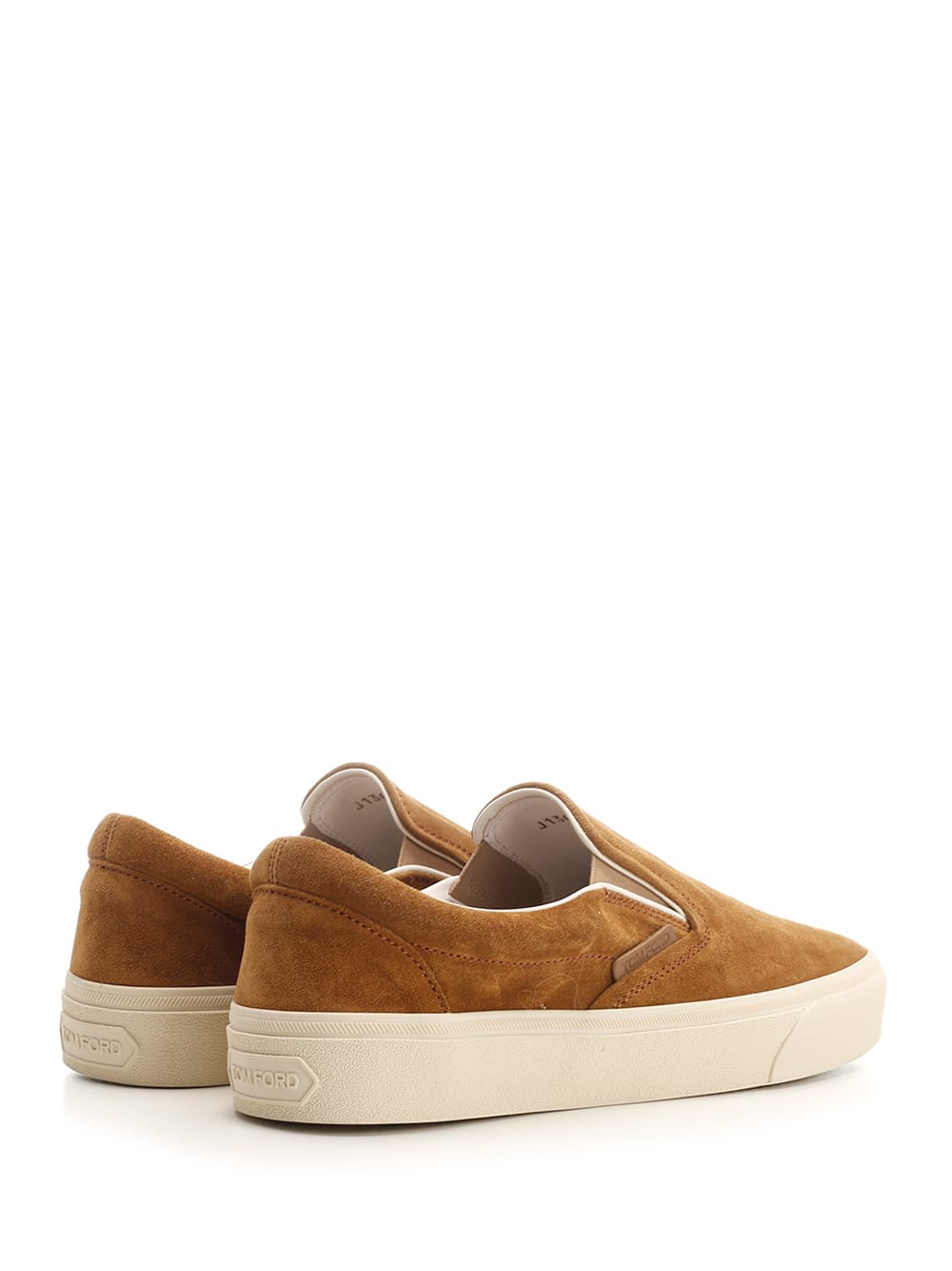 Shop Tom Ford Jude Slip On Sneakers In Brown