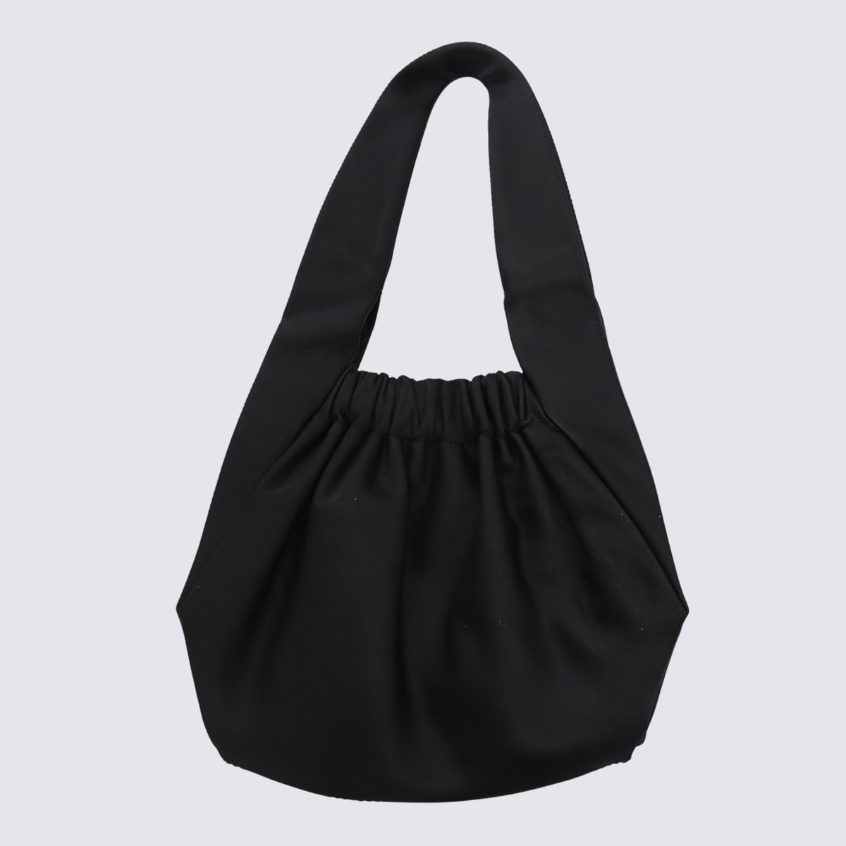 PATOU BLACK LE BISCUIT TOP HANDLE BAG 