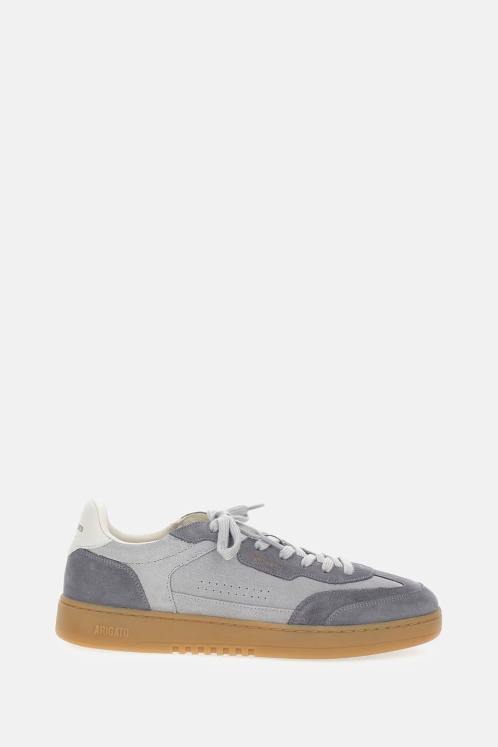 Axel Arigato Leather And Suede Sneakers With Embossed Logo In Gray