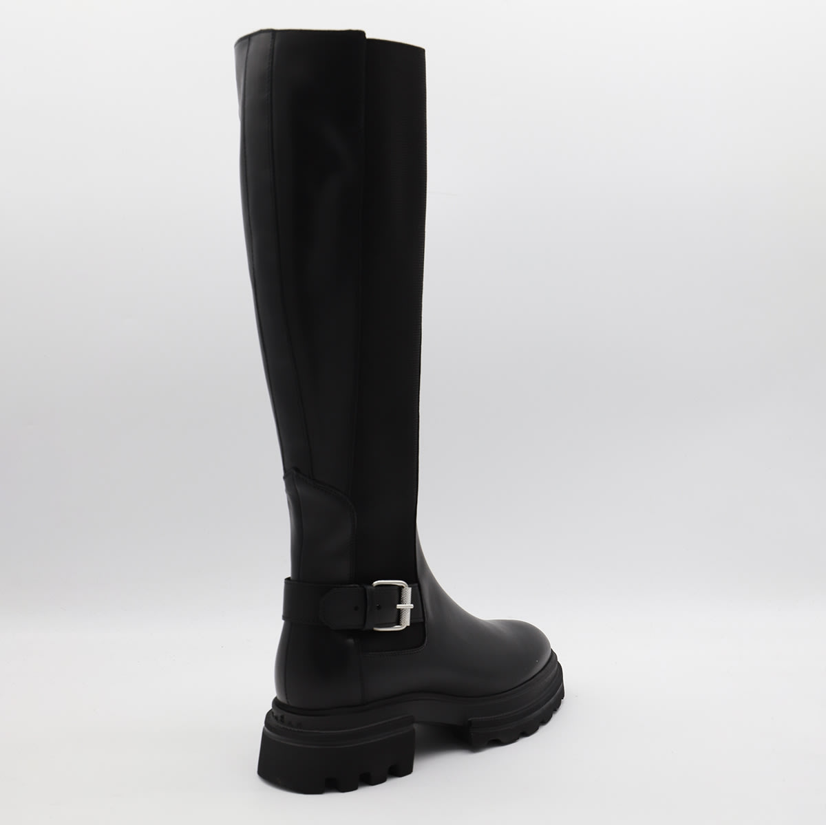 Shop Hogan Black Boots In Nero