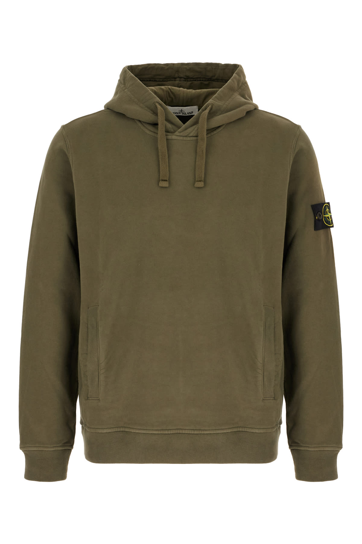 Stone Island Olive Green Cotton Sweater