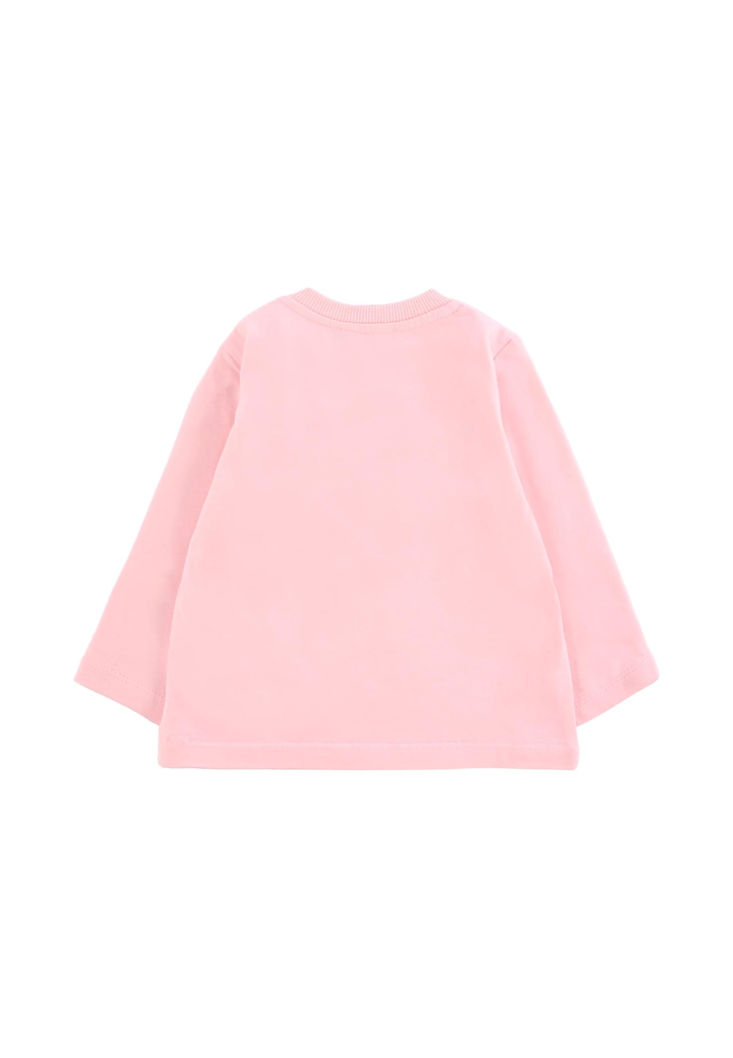 Moschino Pink T-shirt For Baby Girl With Teddy Bear In Pink