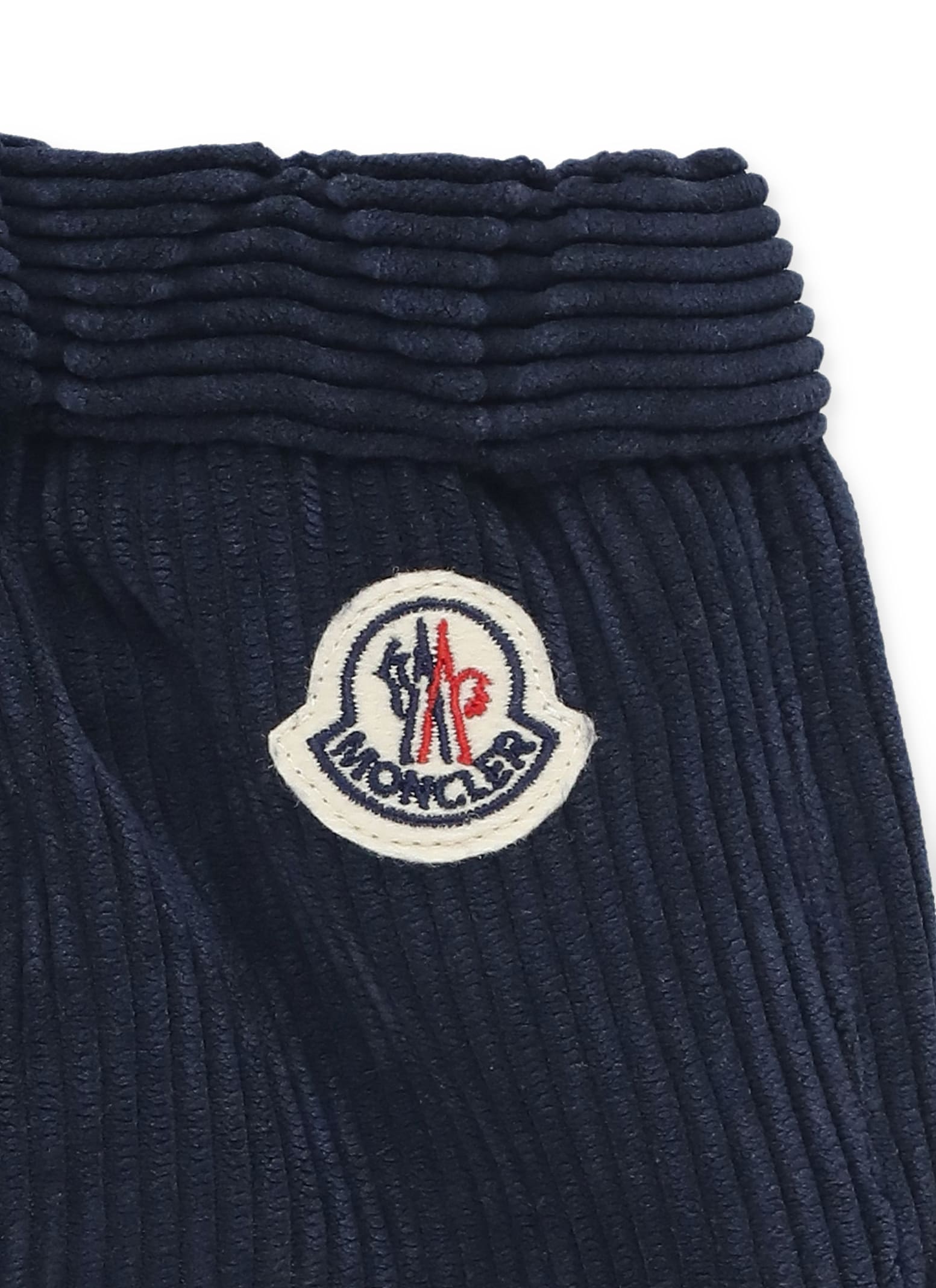 Moncler Corduroy Pants In Blue
