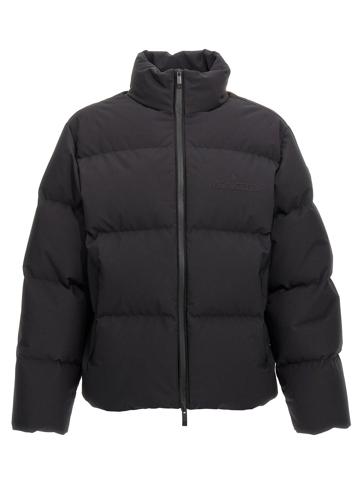 Shop Moncler Misonet Zip-up Down Jacket In Blue