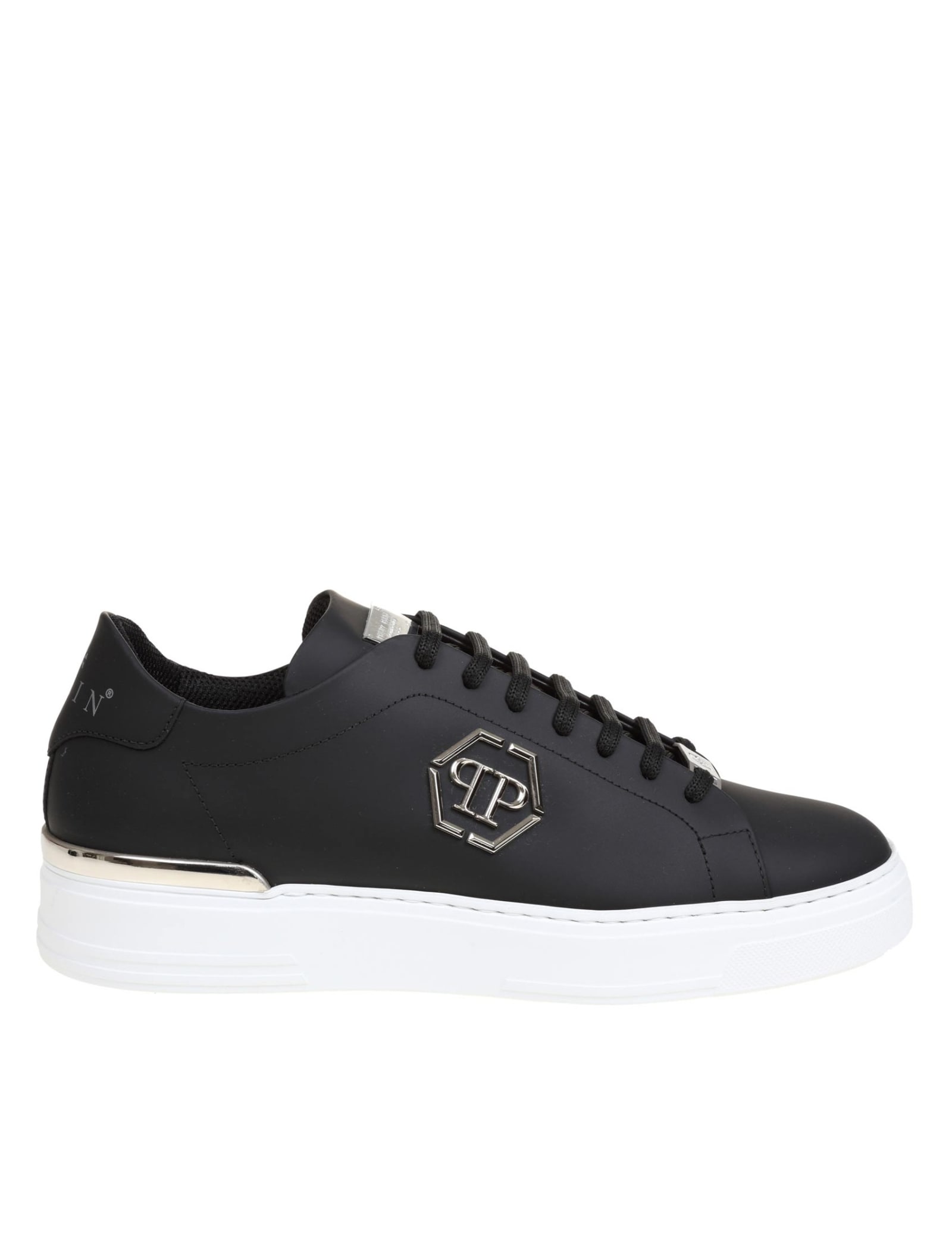 Philipp Plein Sneakers In Rubberized Leather With Logo