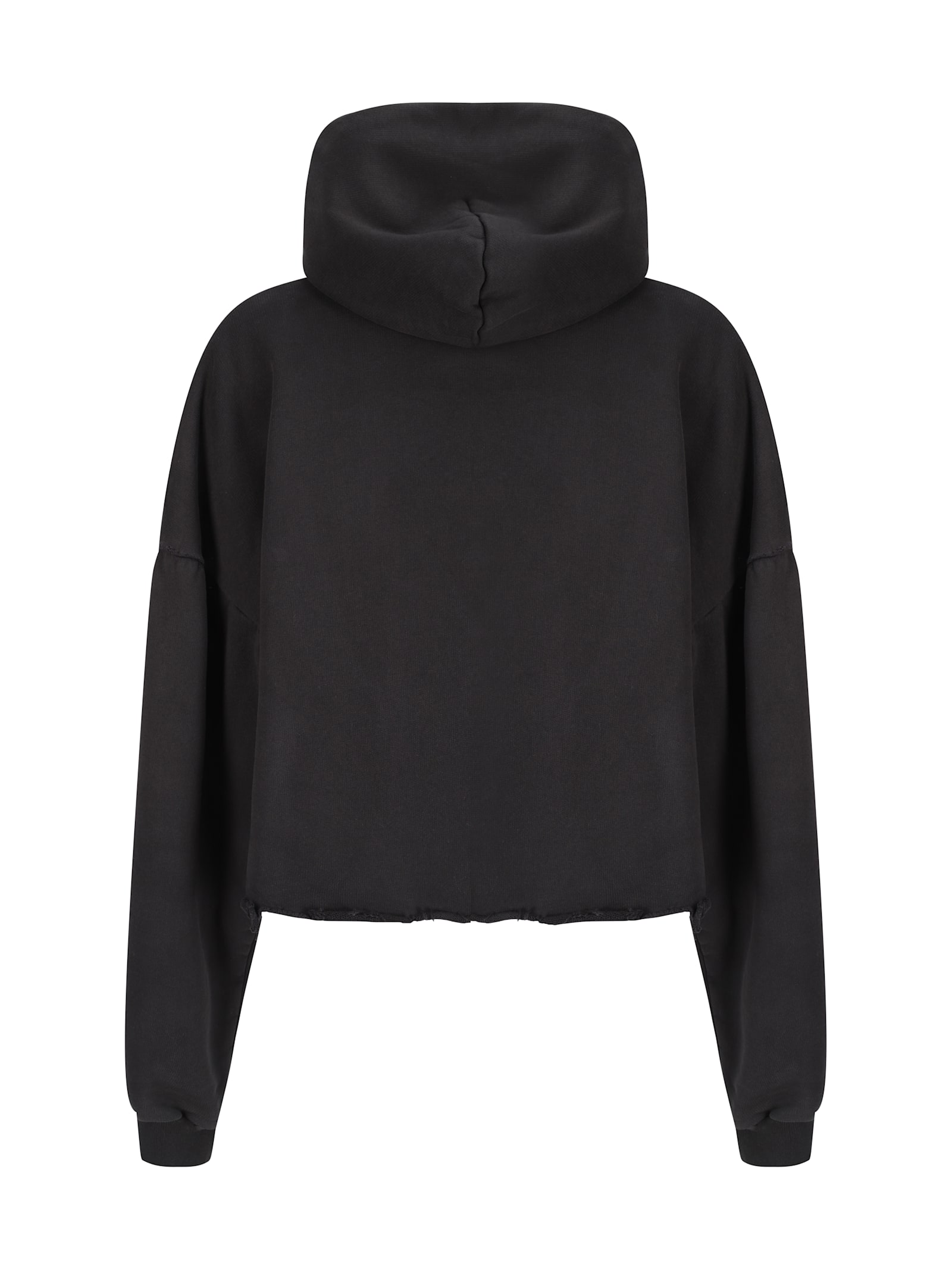 Shop Balenciaga Hoodie In Washed Black/blue