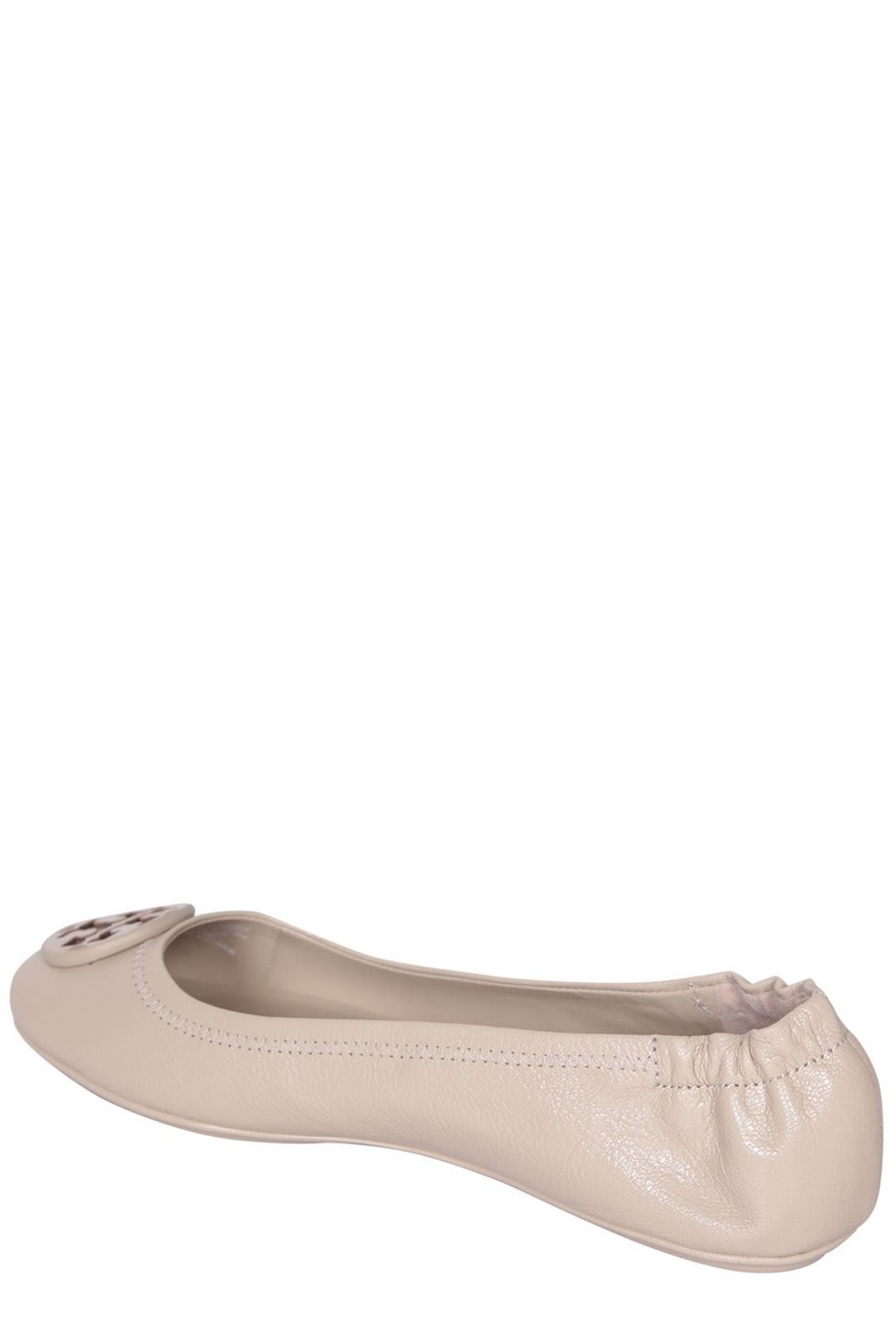 Shop Tory Burch Minnie Travel Ballet Flats In Beige