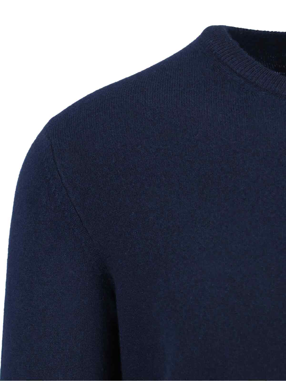 Zegna Cashmere And Silk Sweater In Blue