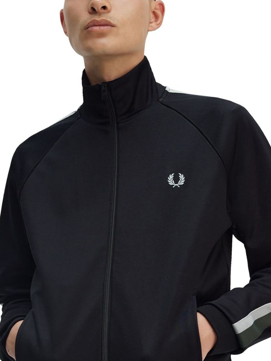 Fred Perry Sports Jacket In Black