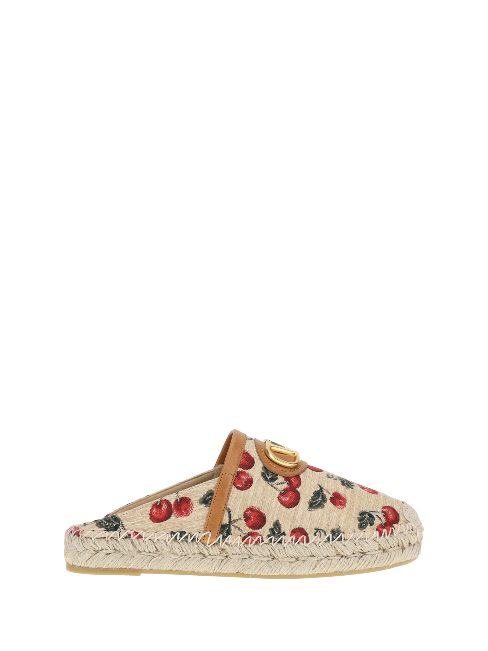 Valentino Garavani Vlogo Cherryfic Espadrilles Mules