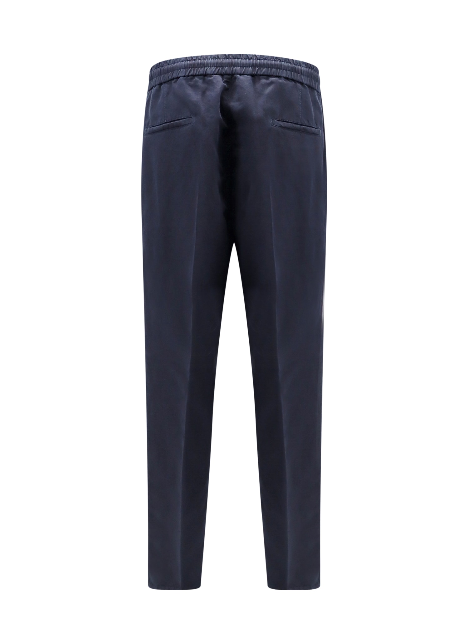 Shop Brunello Cucinelli Trouser In Blue
