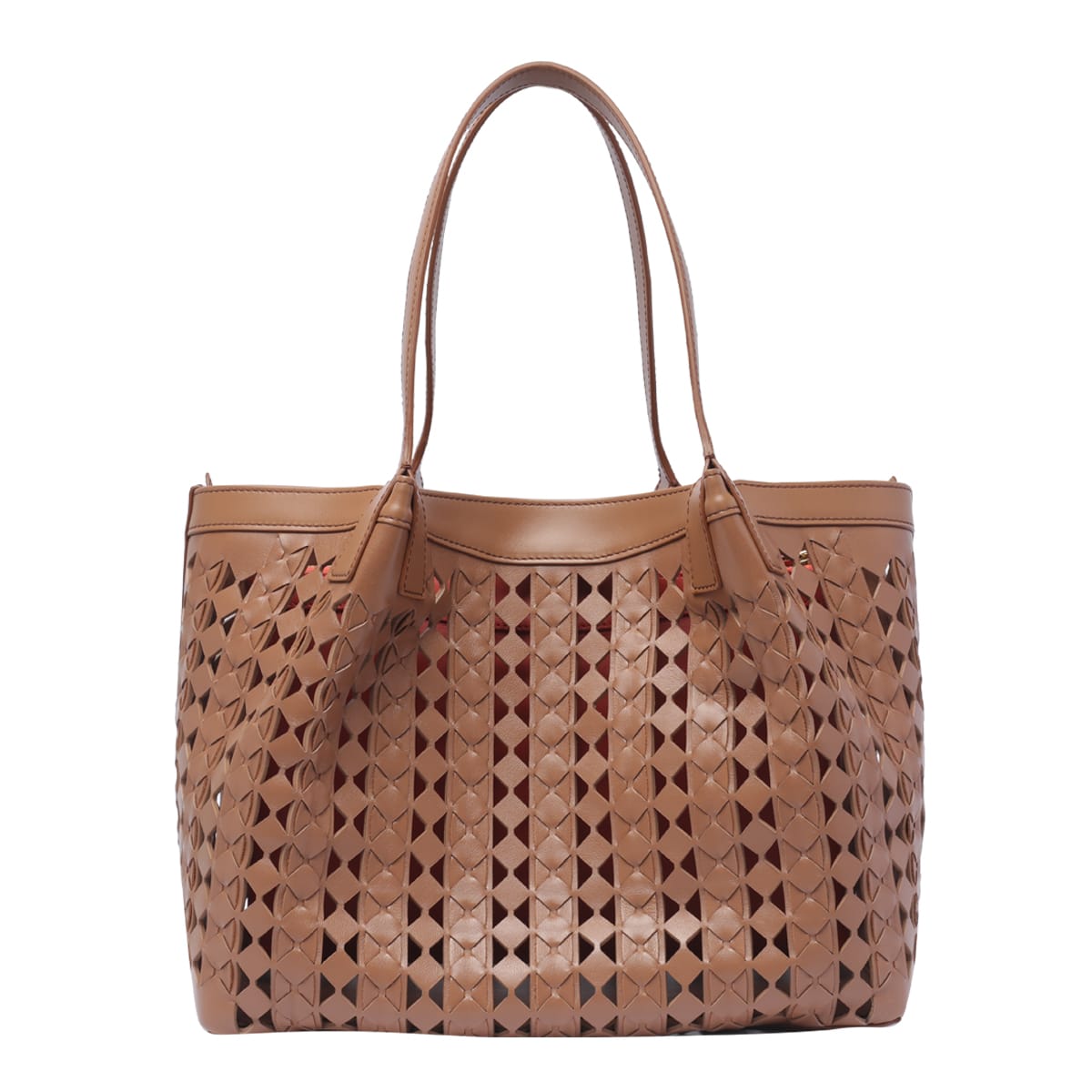 Shop Serapian Small Secret Mosaico Shoulder Bag In Brown