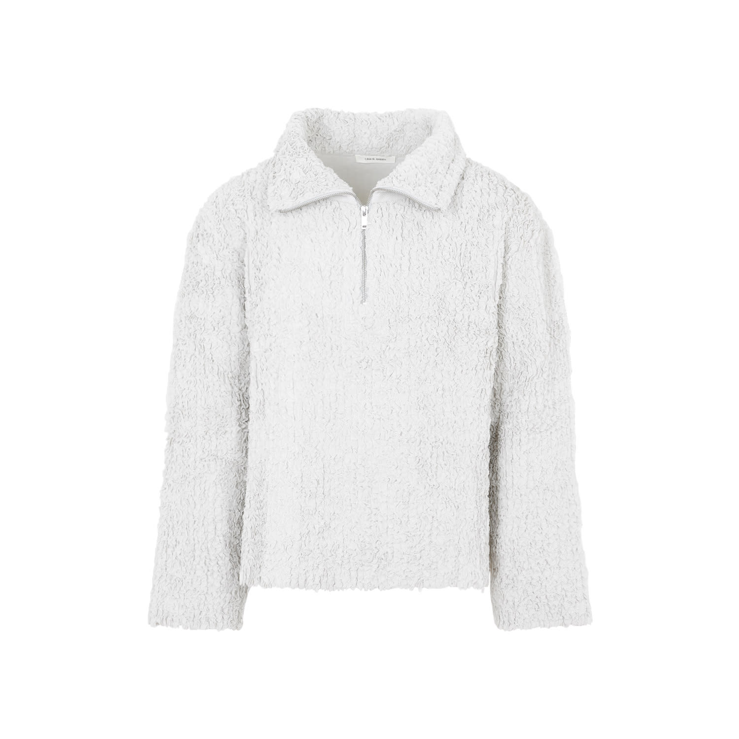 Shop Craig Green Handmade Loopback Pullover In Chalk