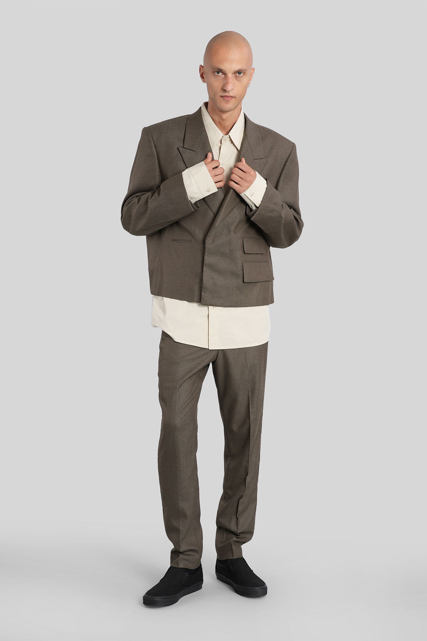 Entire Studios Book Blazer Blazer In Green Wool In Green