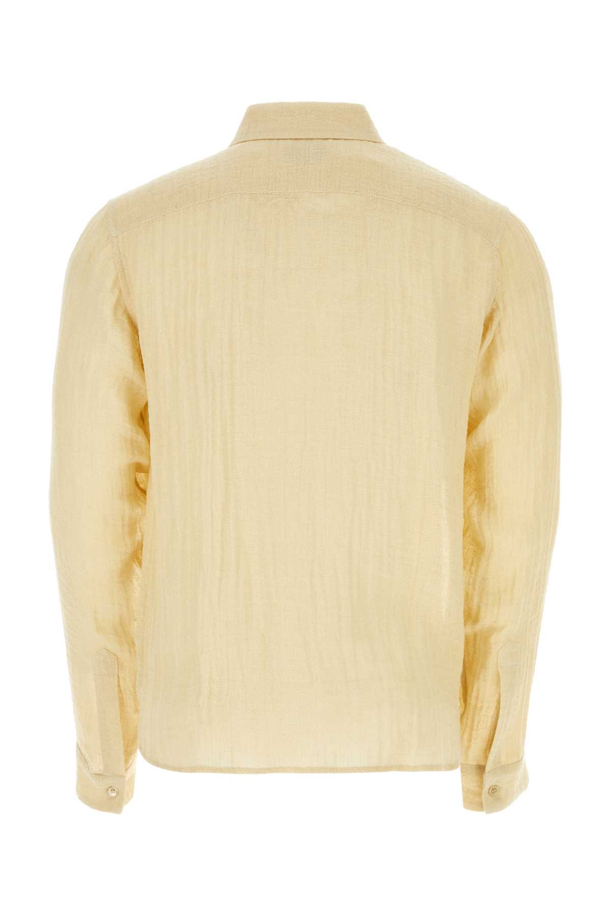 LE KASHA CREAM LINEN SHIRT