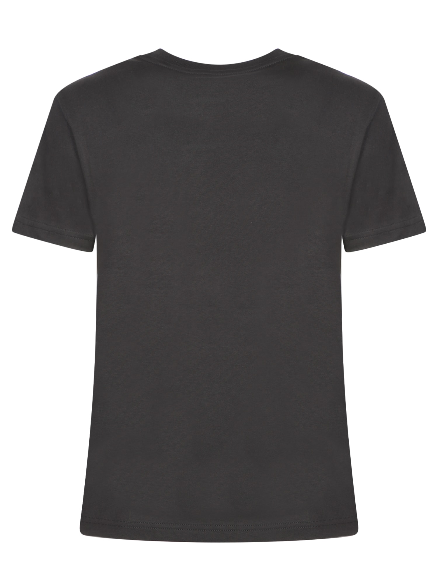 Shop Moncler Logo Black Cotton T-shirt