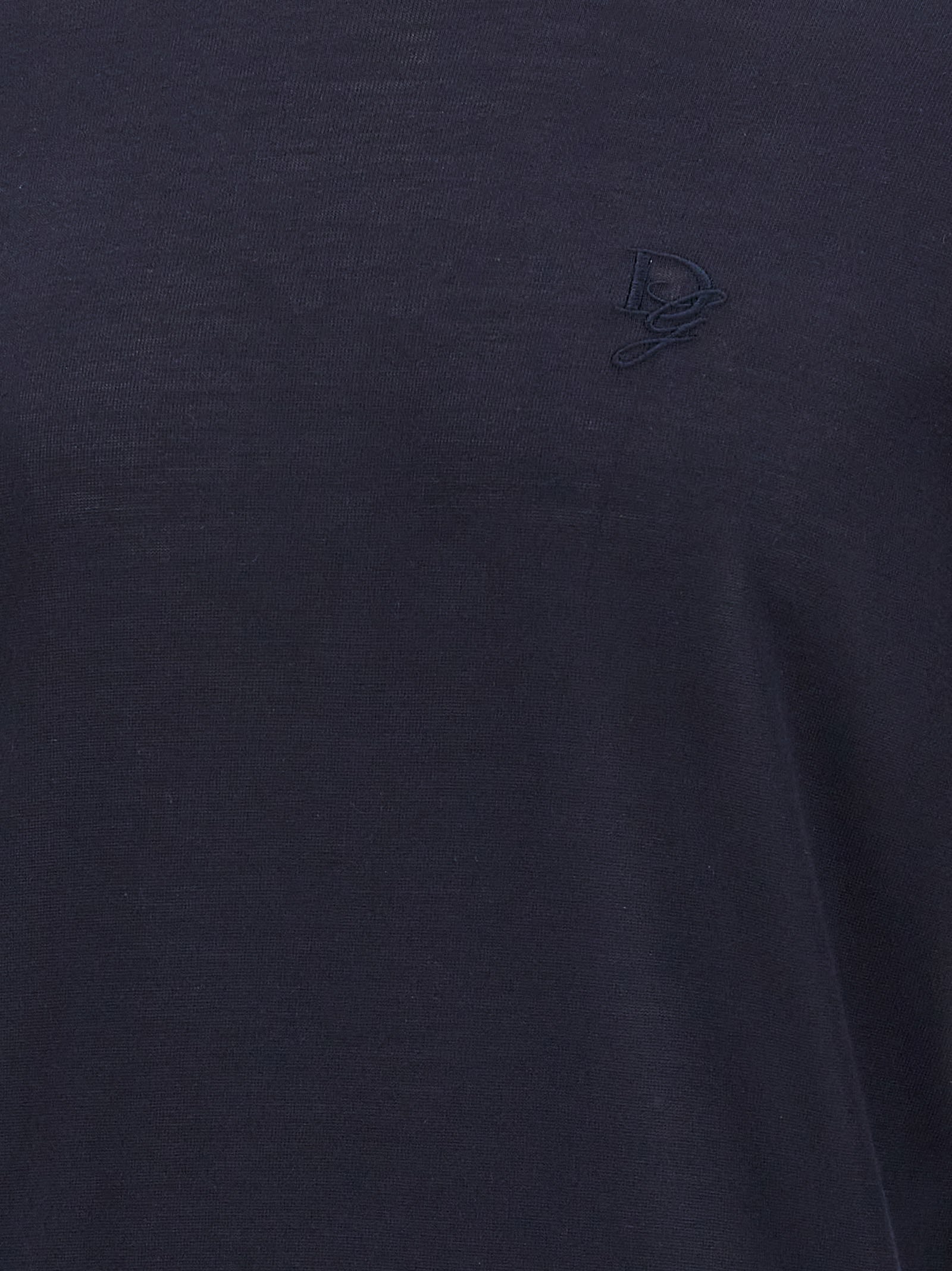 Dolce & Gabbana Maglione In Cashmere Nero  Uomo In Bluscurissimo