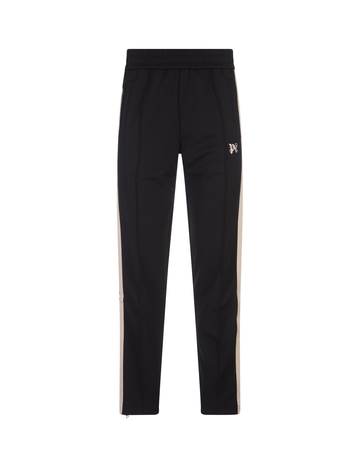 Black Joggers With Pa Monogram